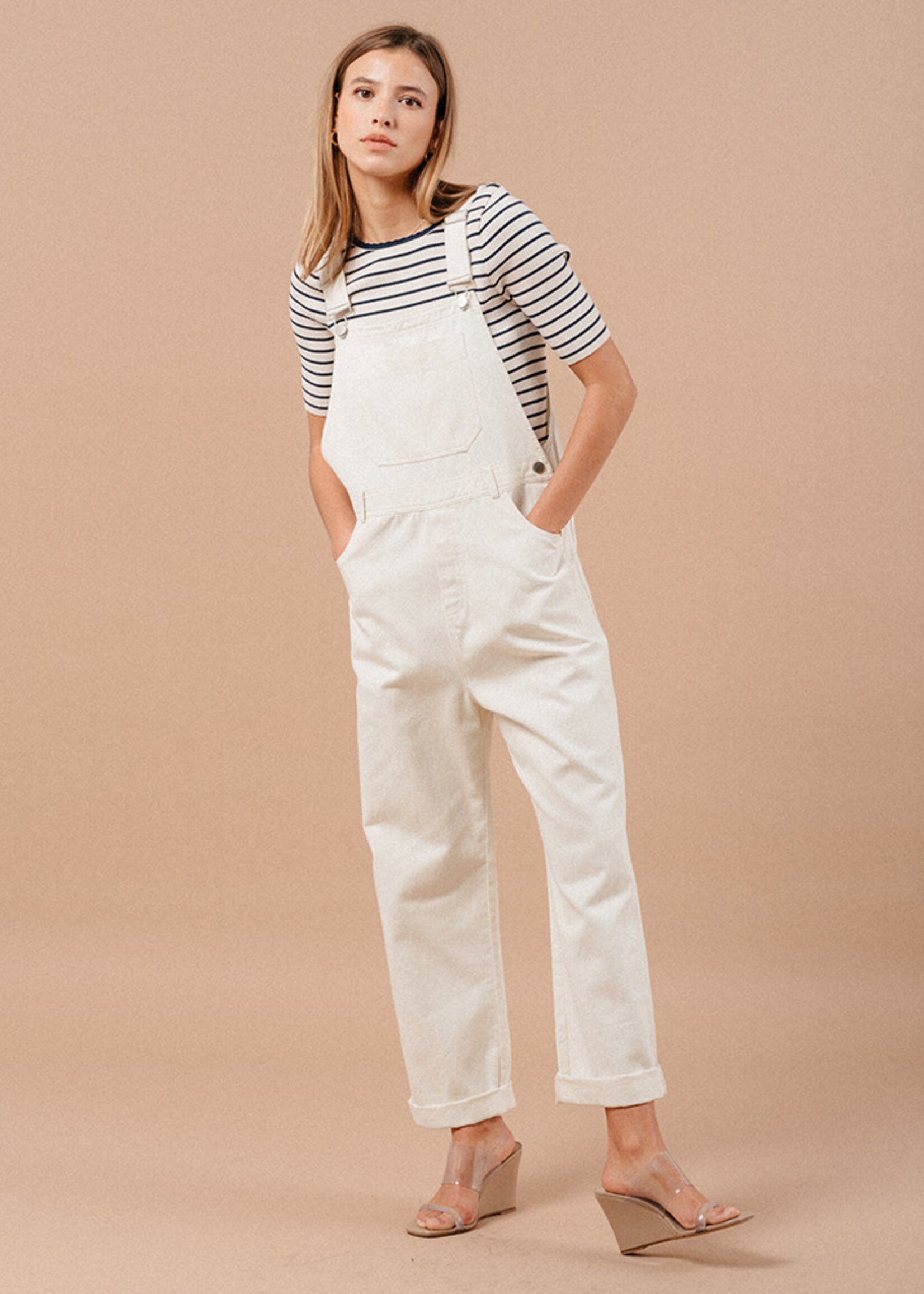 Grace and Mila Grace&Mila Martha Jumpsuit - Ecru