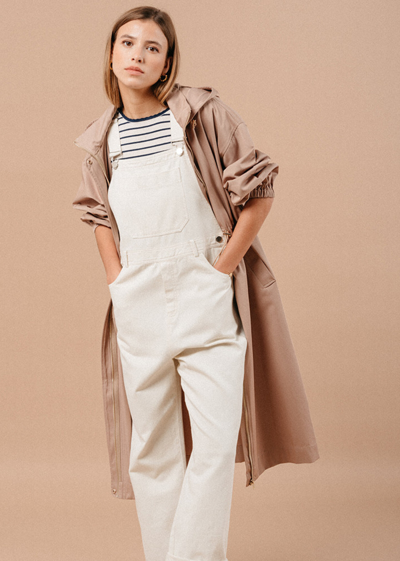Grace and Mila Grace&Mila Martha Jumpsuit - Ecru