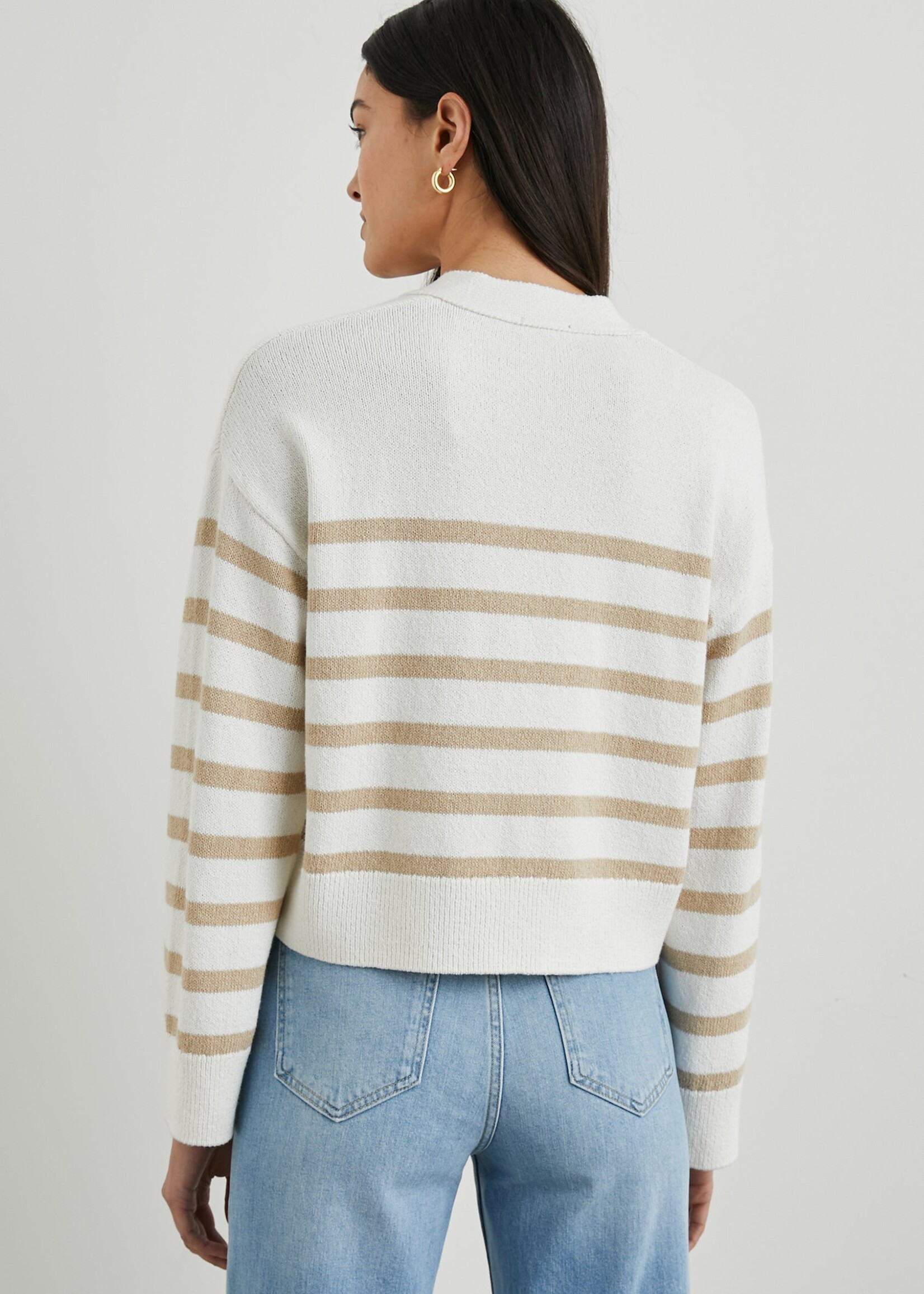 Rails Rails Geneva Cardigan - Sand Stripe