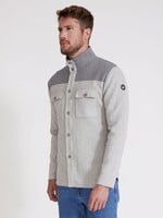 Holebrook Holebrook Edwin Shirt Jacket WindProof - Grey Melange