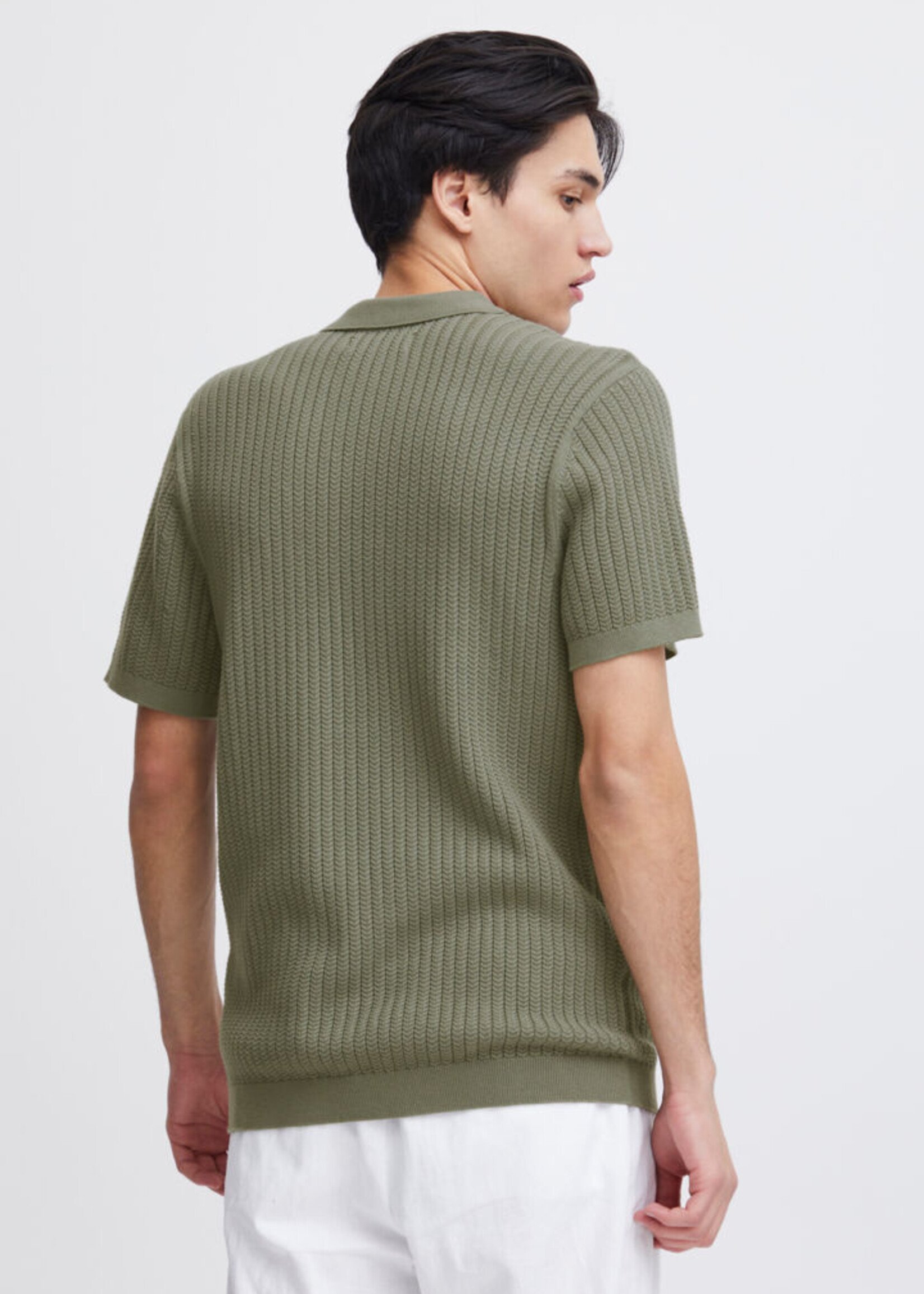 Casual Friday Casual Friday Karl Structured Knit Polo - Agave Green