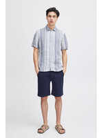 Casual Friday Casual Friday Chemise À Manches Courtes Anton En Lin - Blazer Marine