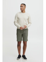 Casual Friday Casual Friday Short en Mélange de Lin Phelix  - Burnt Olive Melange