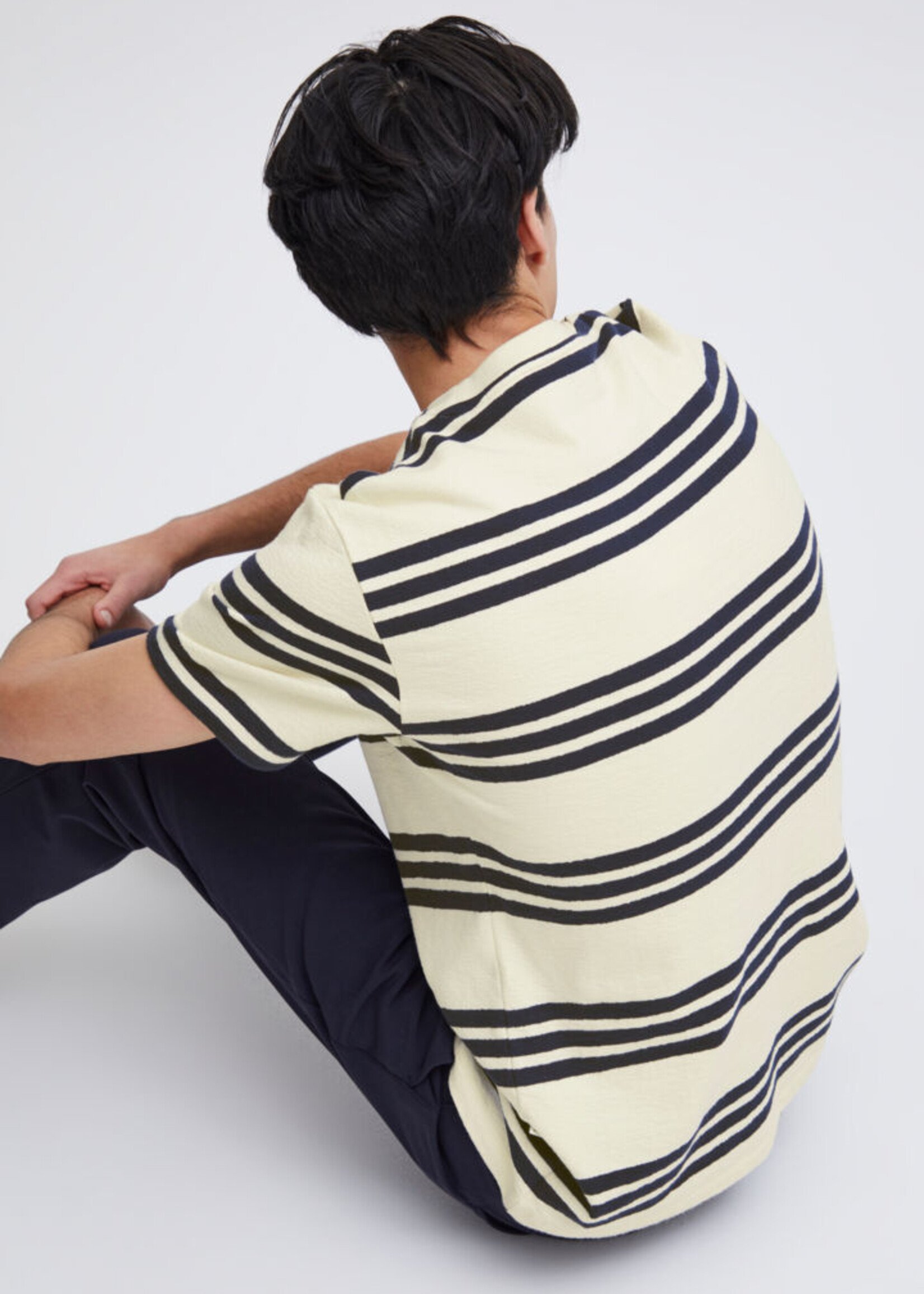 Casual Friday Casual Friday Thor 0145 Structured Striped - White Asparagus