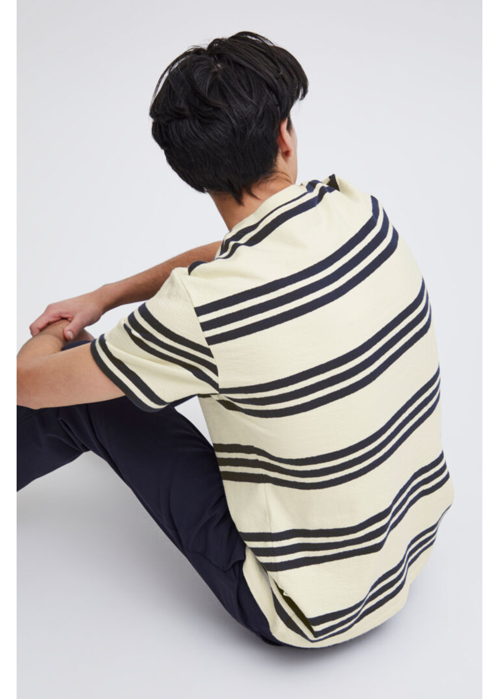 Casual Friday Casual Friday Thor 0145 Structured Striped - White Asparagus