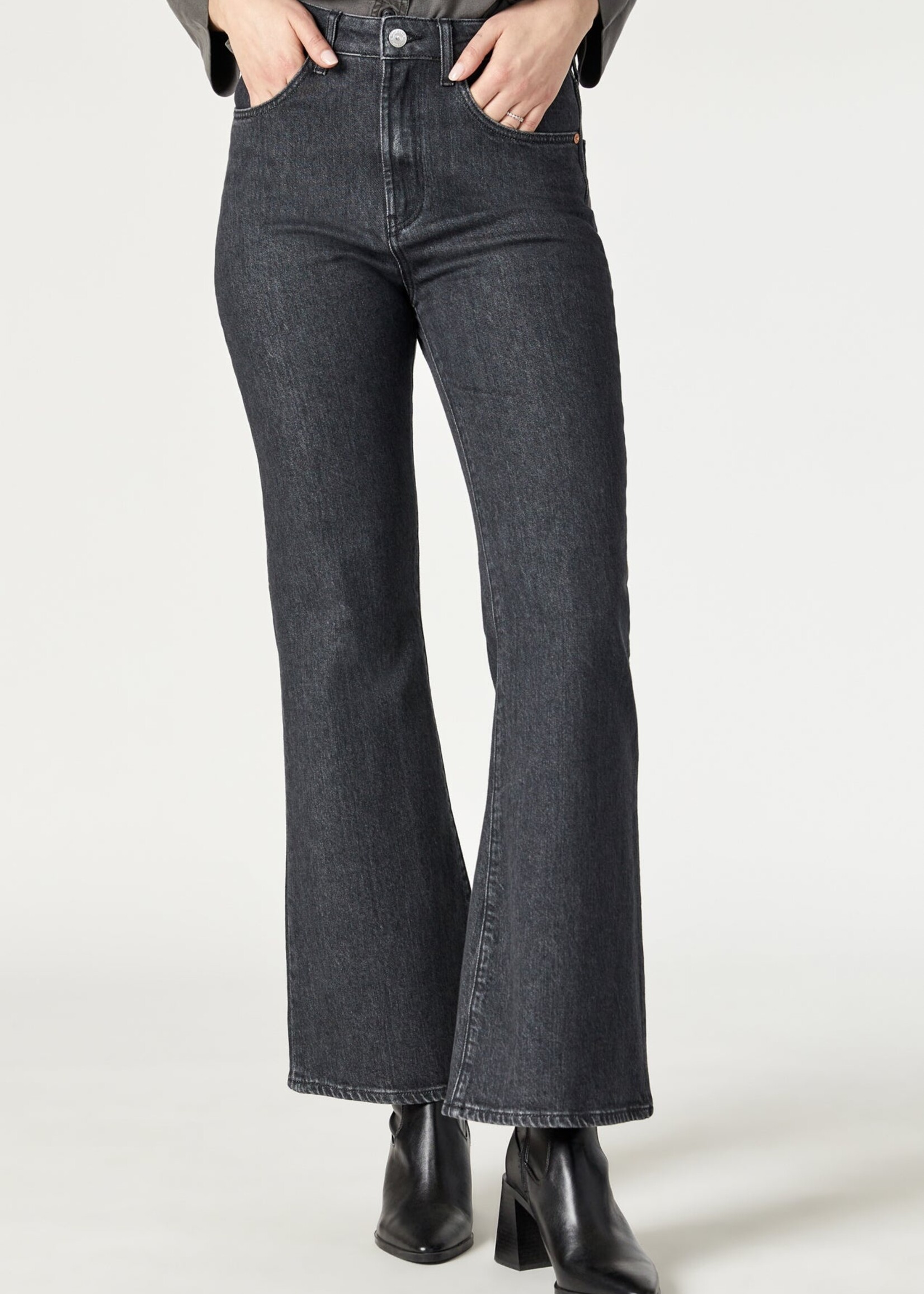 Mavi MAVI Los Angeles Flare Jeans - Dark Smoke