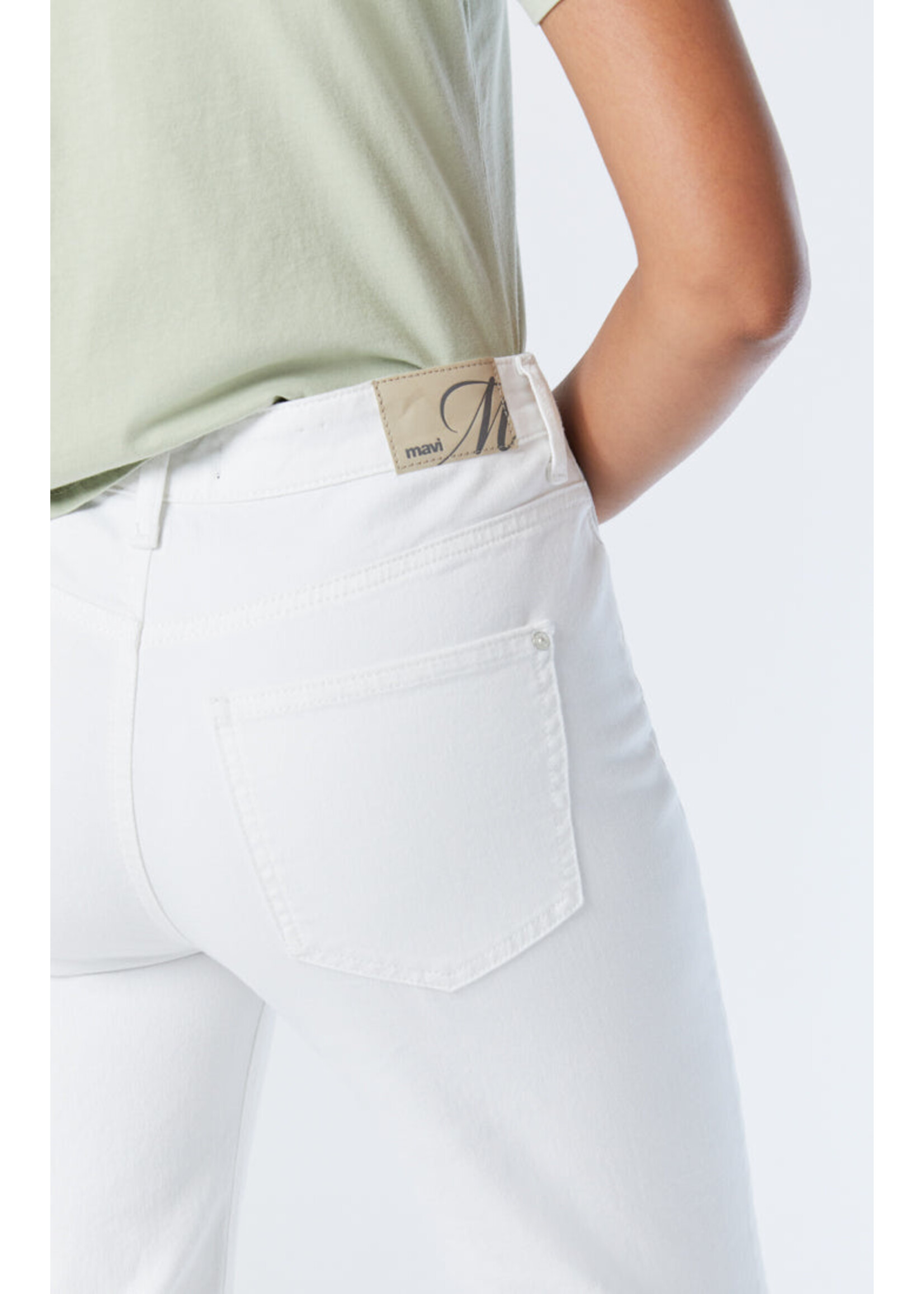 Mavi Mavi Victoria High Rise Wide Leg - White STR