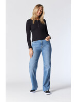 Mavi Mavi Victoria Taille Haute Jambe Large - Lt Brushed Recycle Blue