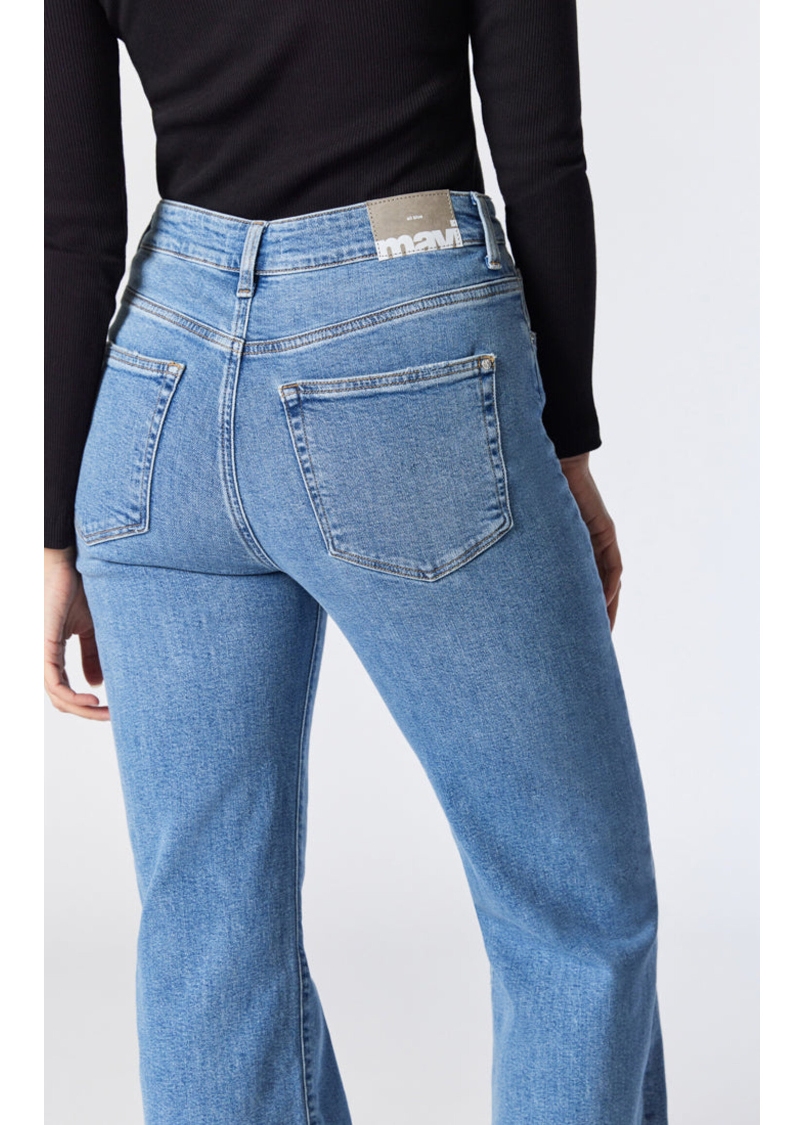 Mavi Mavi Victoria High Rise Wide Leg - Lt Brushed Recycle Blue