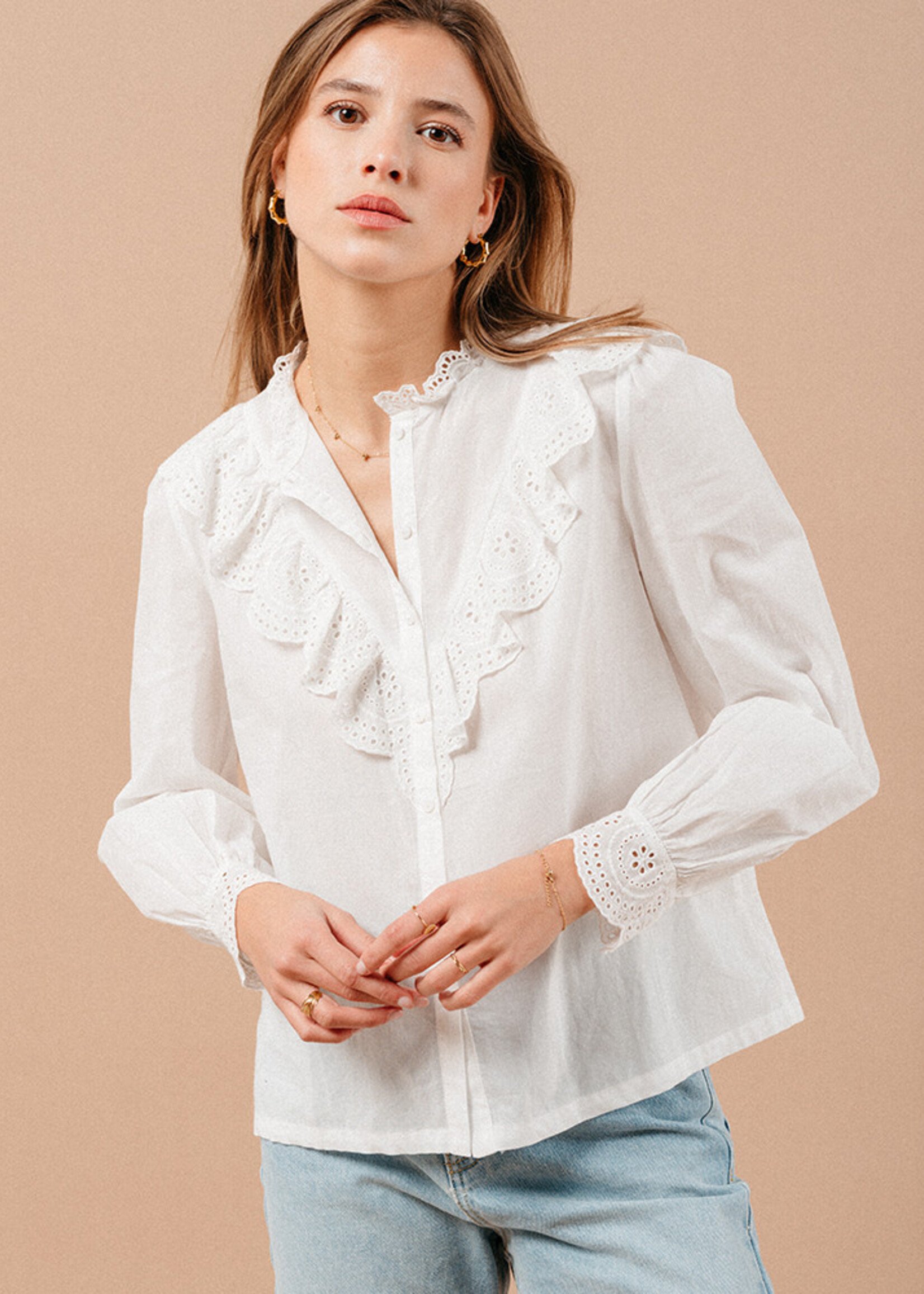 Grace and Mila Grace&Mila Maxime Blouse - Ecru