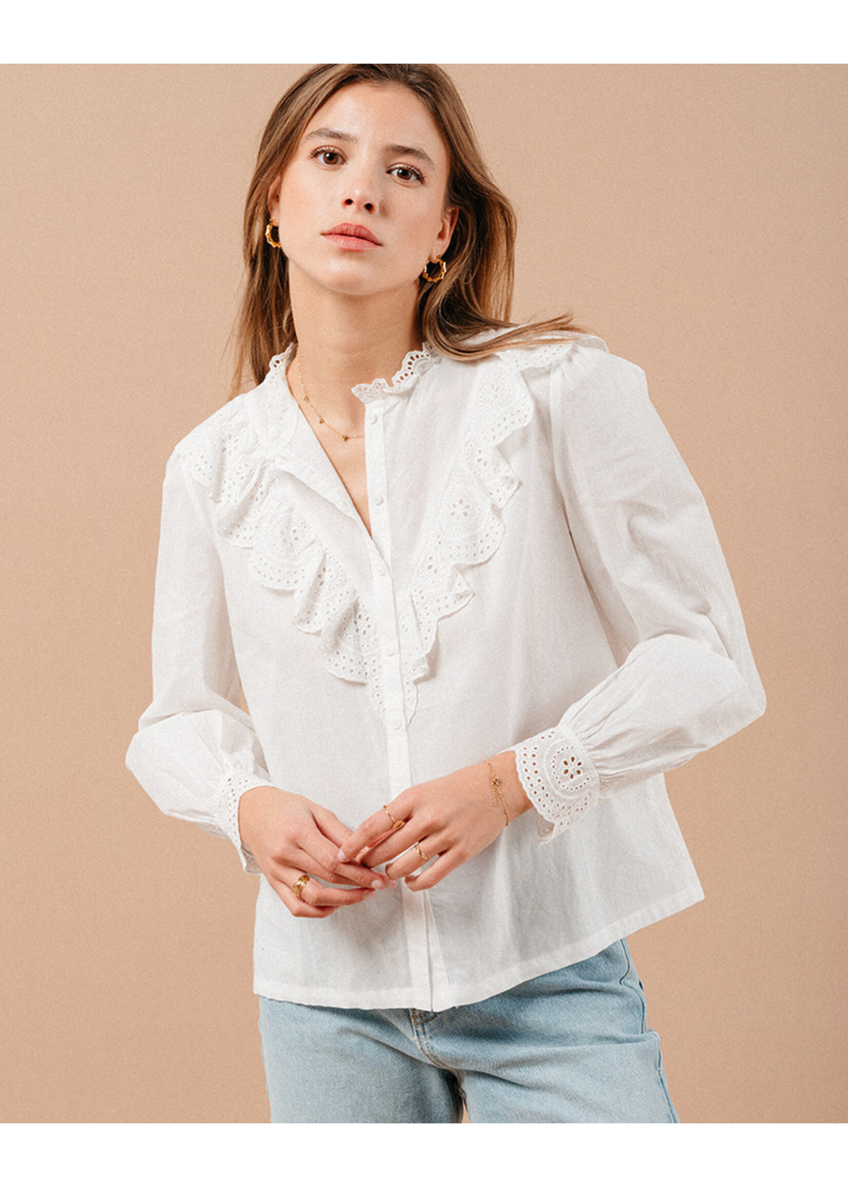Grace and Mila Grace & Mila Maxime Blouse - Ecru