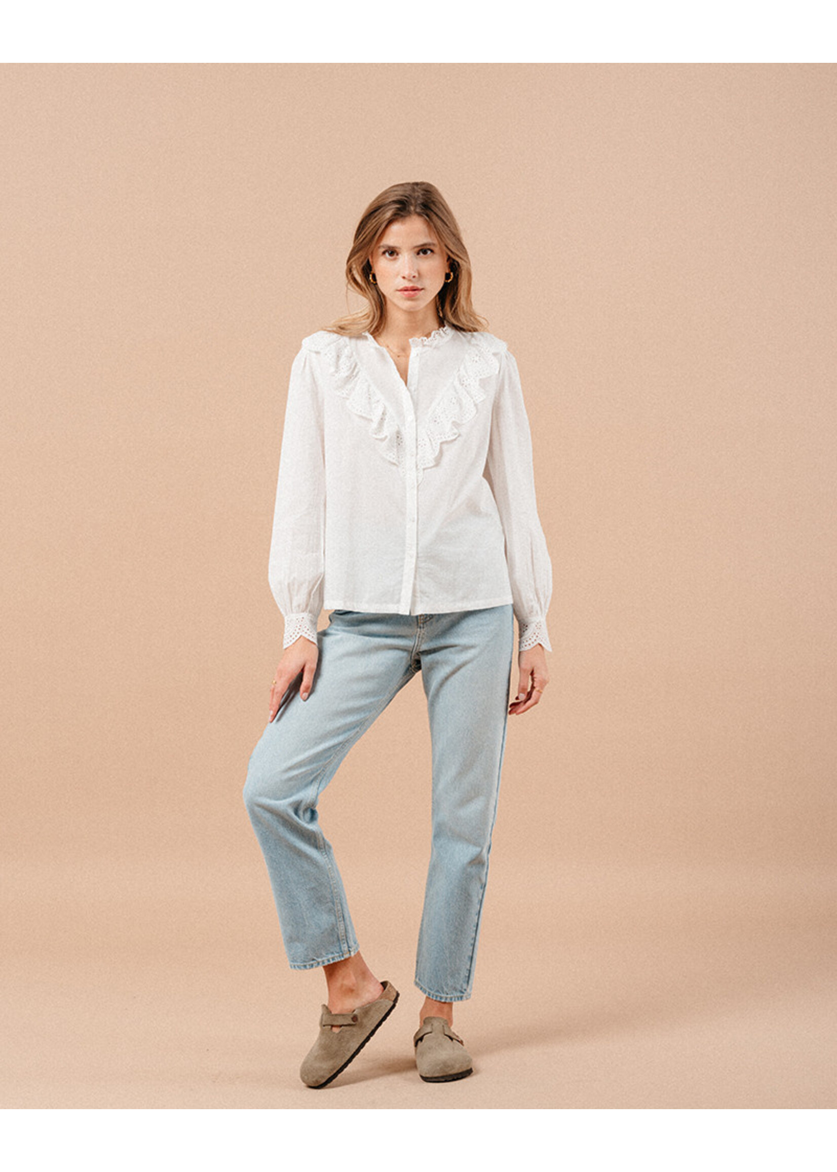 Grace and Mila Grace & Mila Maxime Blouse - Ecru