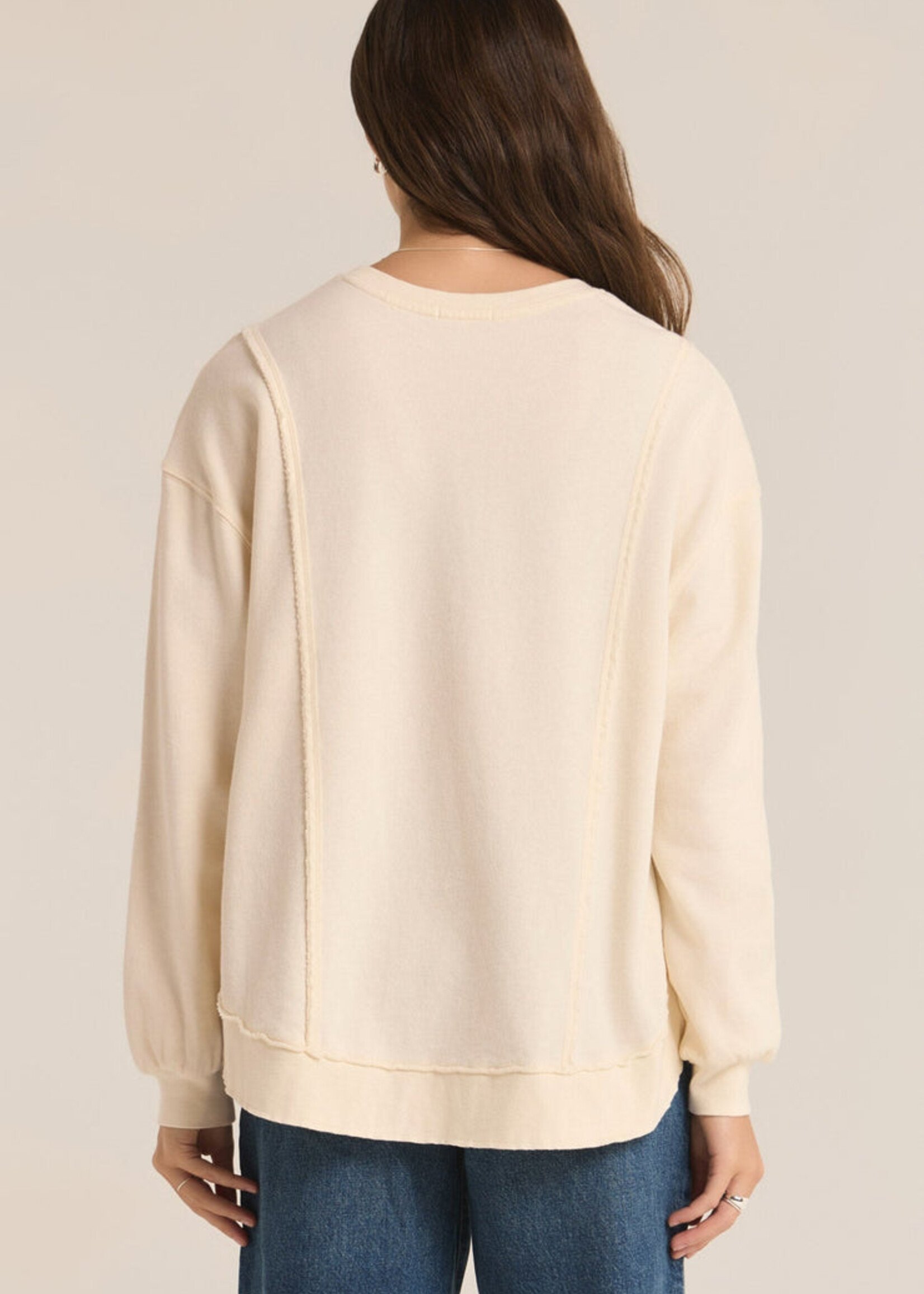 Z-Supply Z Supply  Replay Sweatshirt - Sea Salt