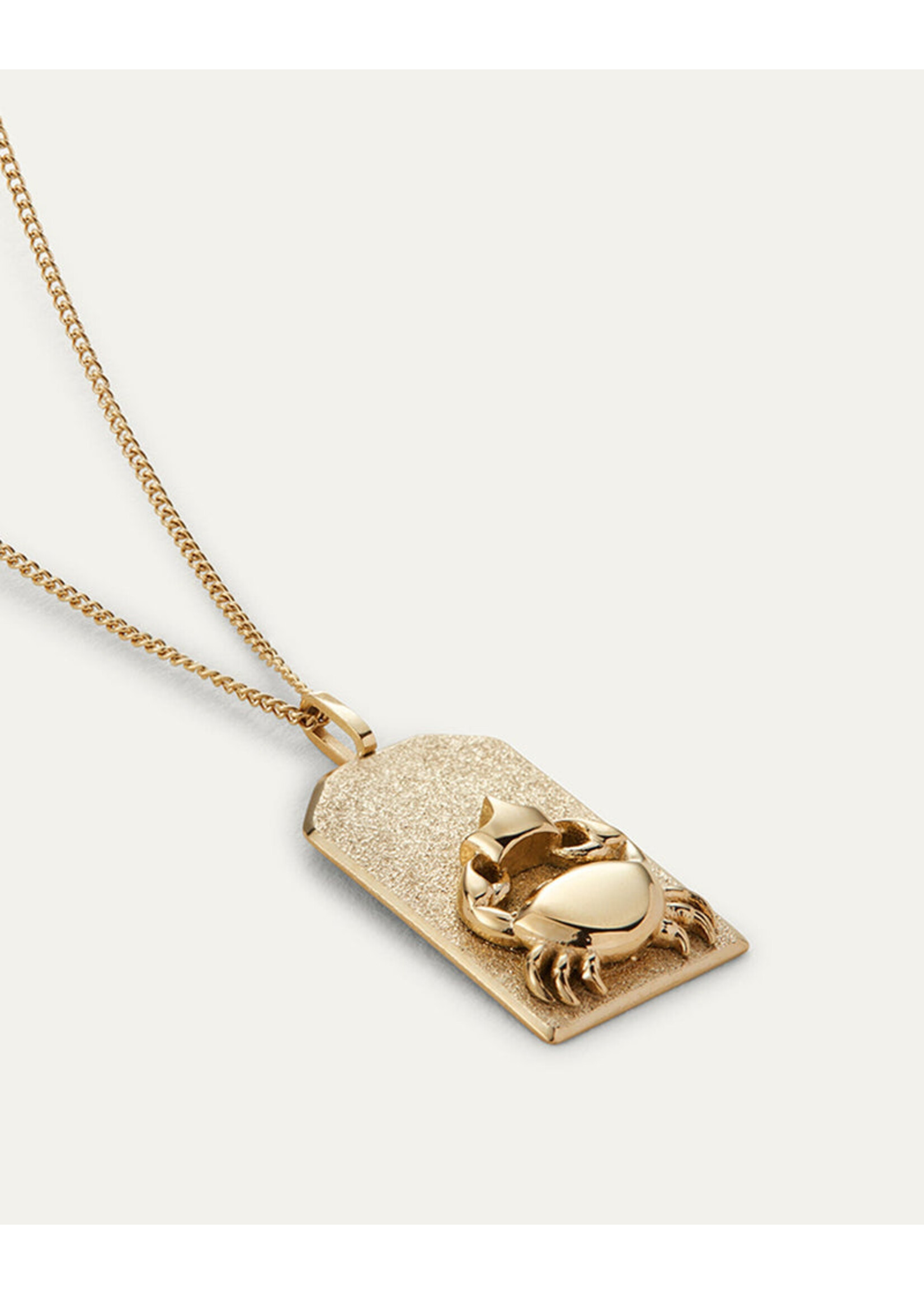 Jenny Bird Zodiac Pendant Necklace (Cancer) - Gold
