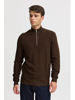 Casual Friday Casual Friday Tricot demi-zip Karl Structured  - Demitasse