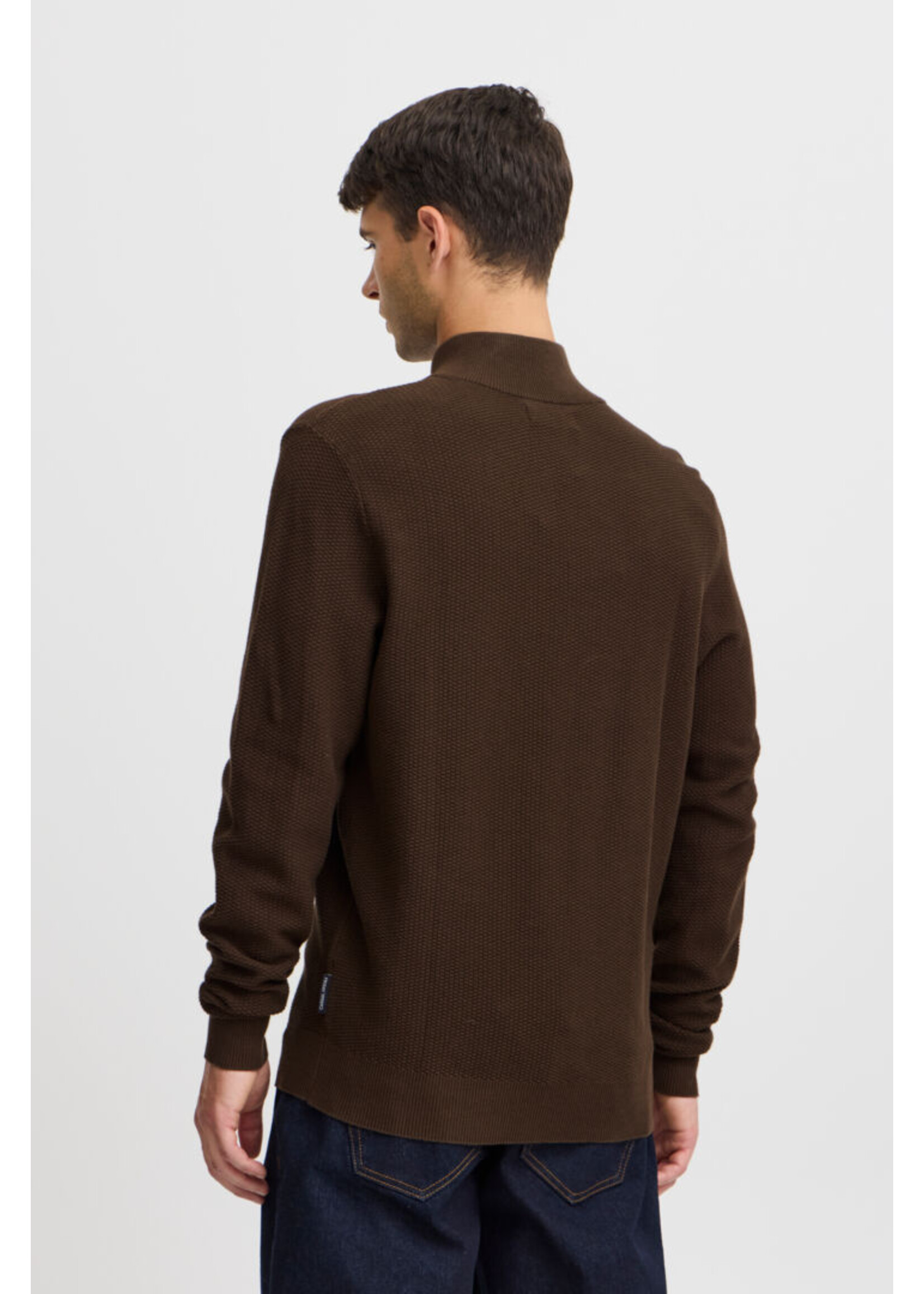Casual Friday Casual Friday Tricot demi-zip Karl Structured  - Demitasse