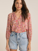 Z-Supply Z Supply Carine Lima Floral Top - Cactus Flower