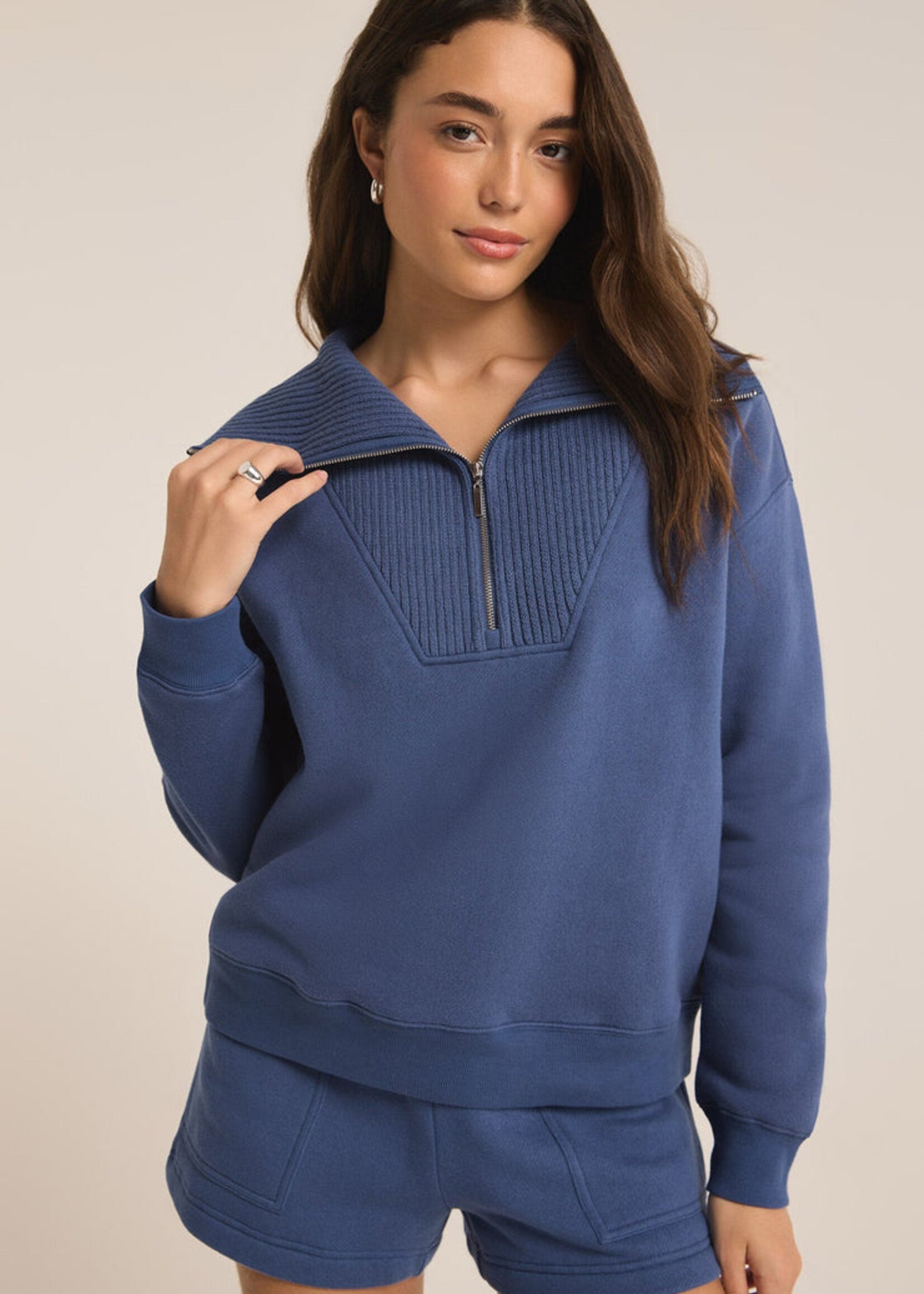 Z-Supply Z Supply Sonata Fleece Sweatshirt - True Navy