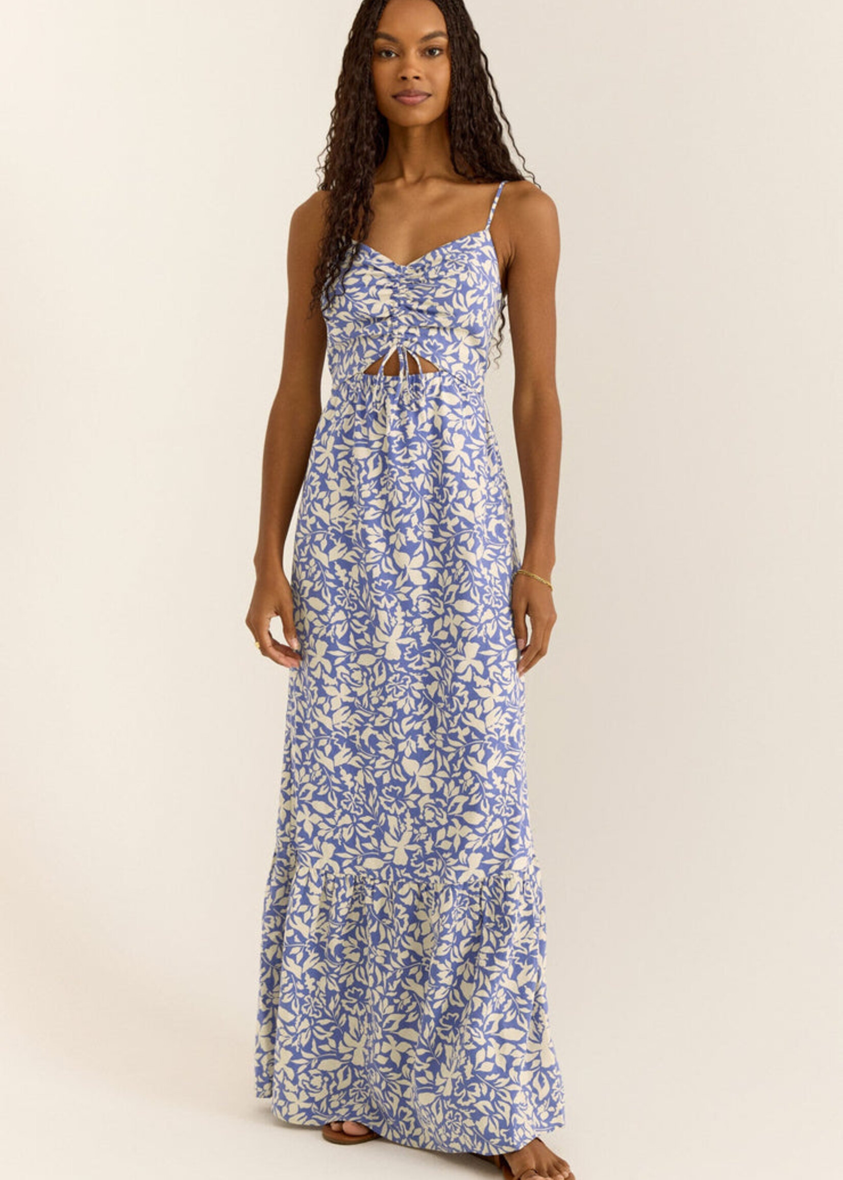 Z-Supply Z Supply Winslet Shadow Reef Maxi Dress - Blue Waves