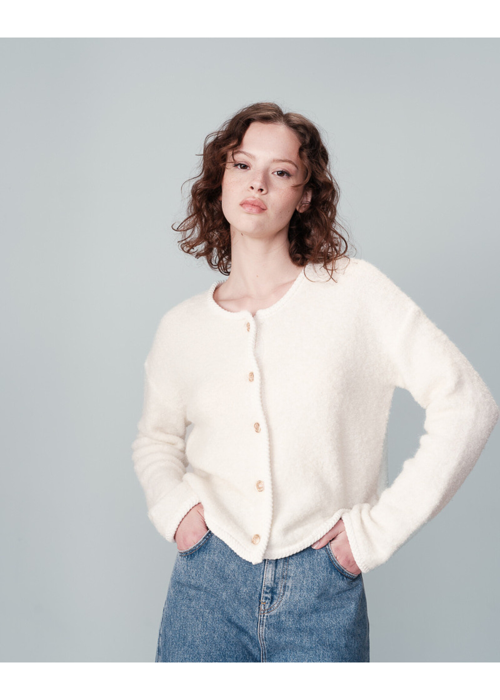 Grace and Mila Grace & Mila Narnia Cardigan - Ecru