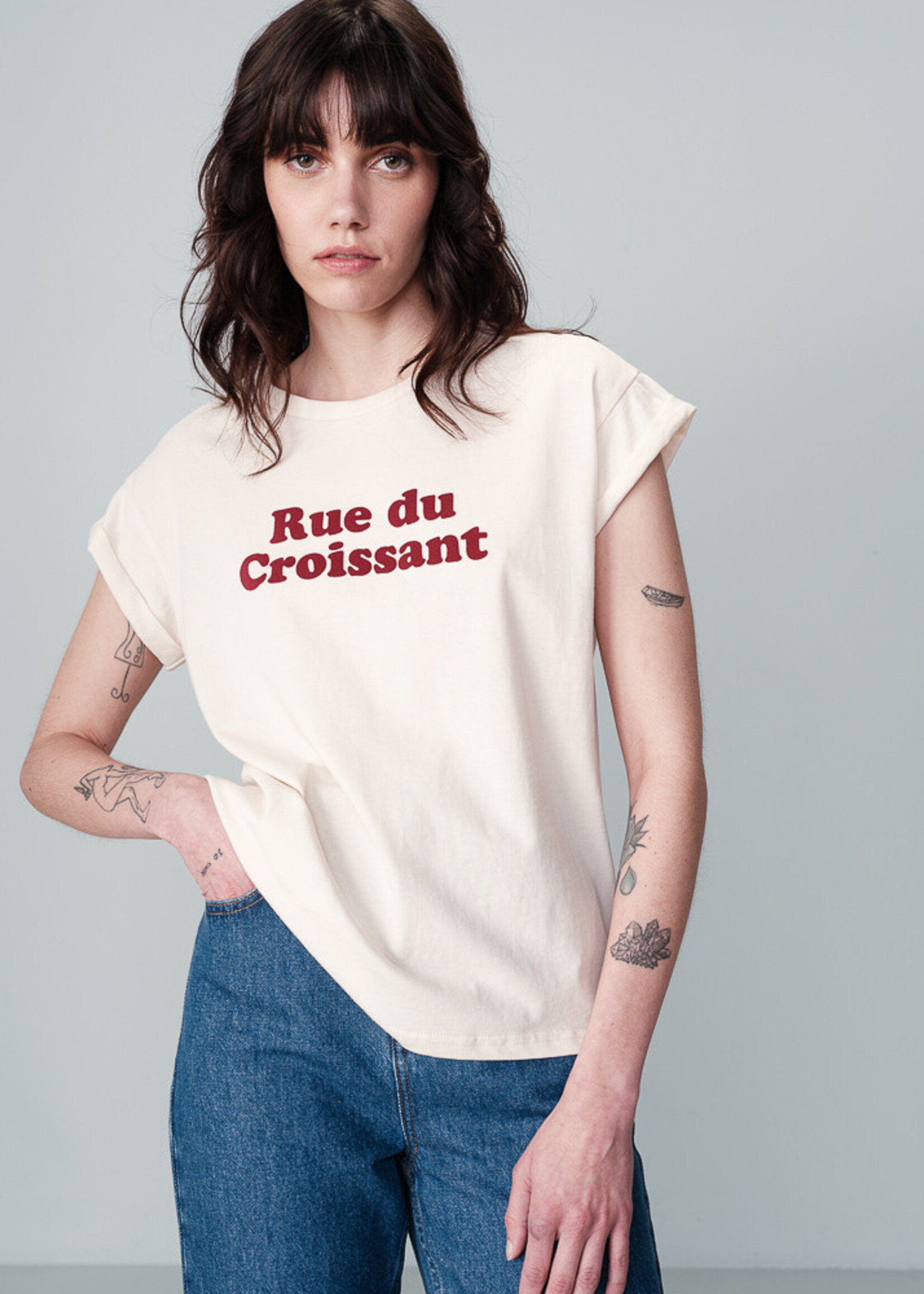 Grace and Mila Grace & Mila T-shirt Noodle - Beige