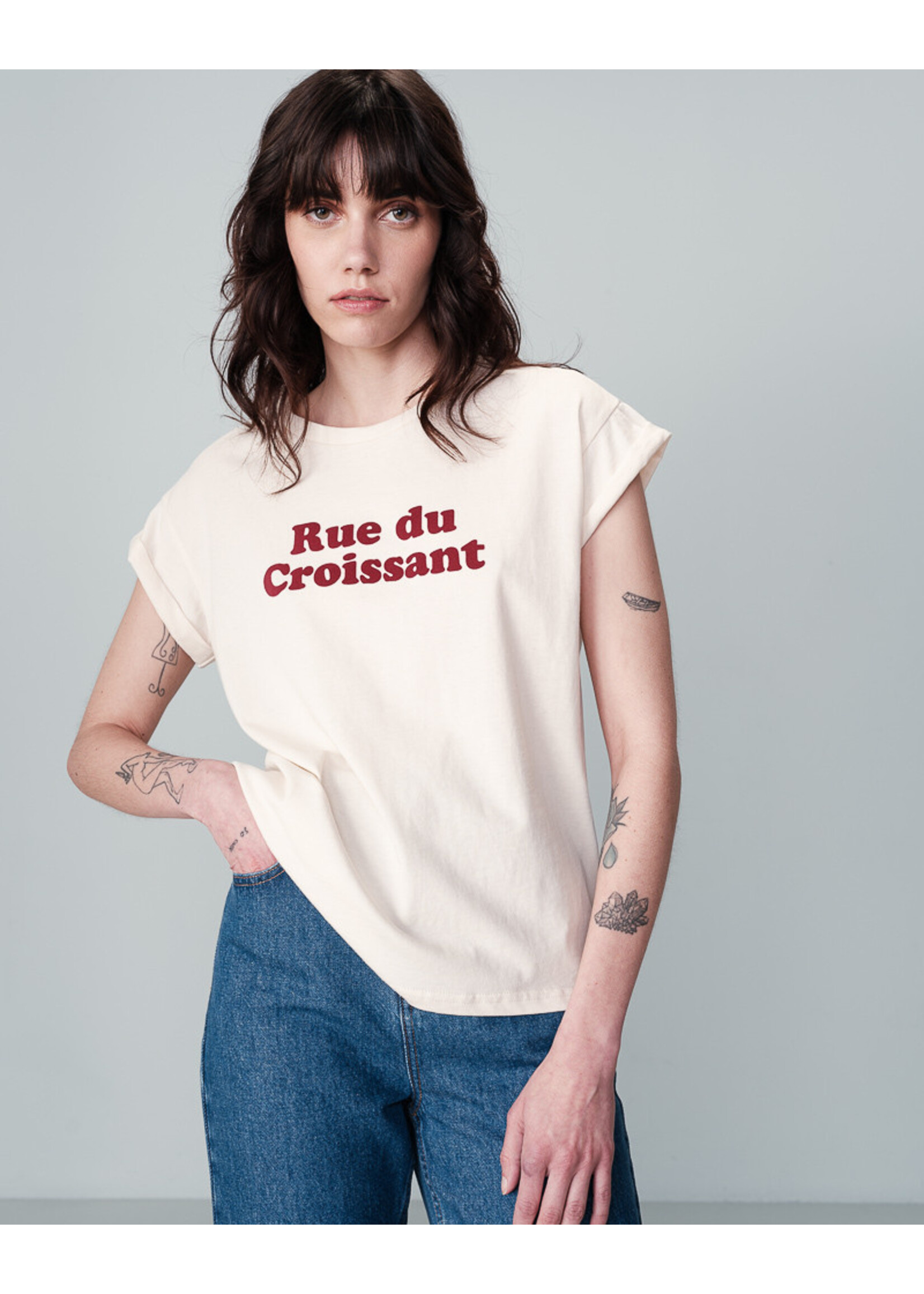 Grace and Mila Grace & Mila T-shirt Noodle - Beige