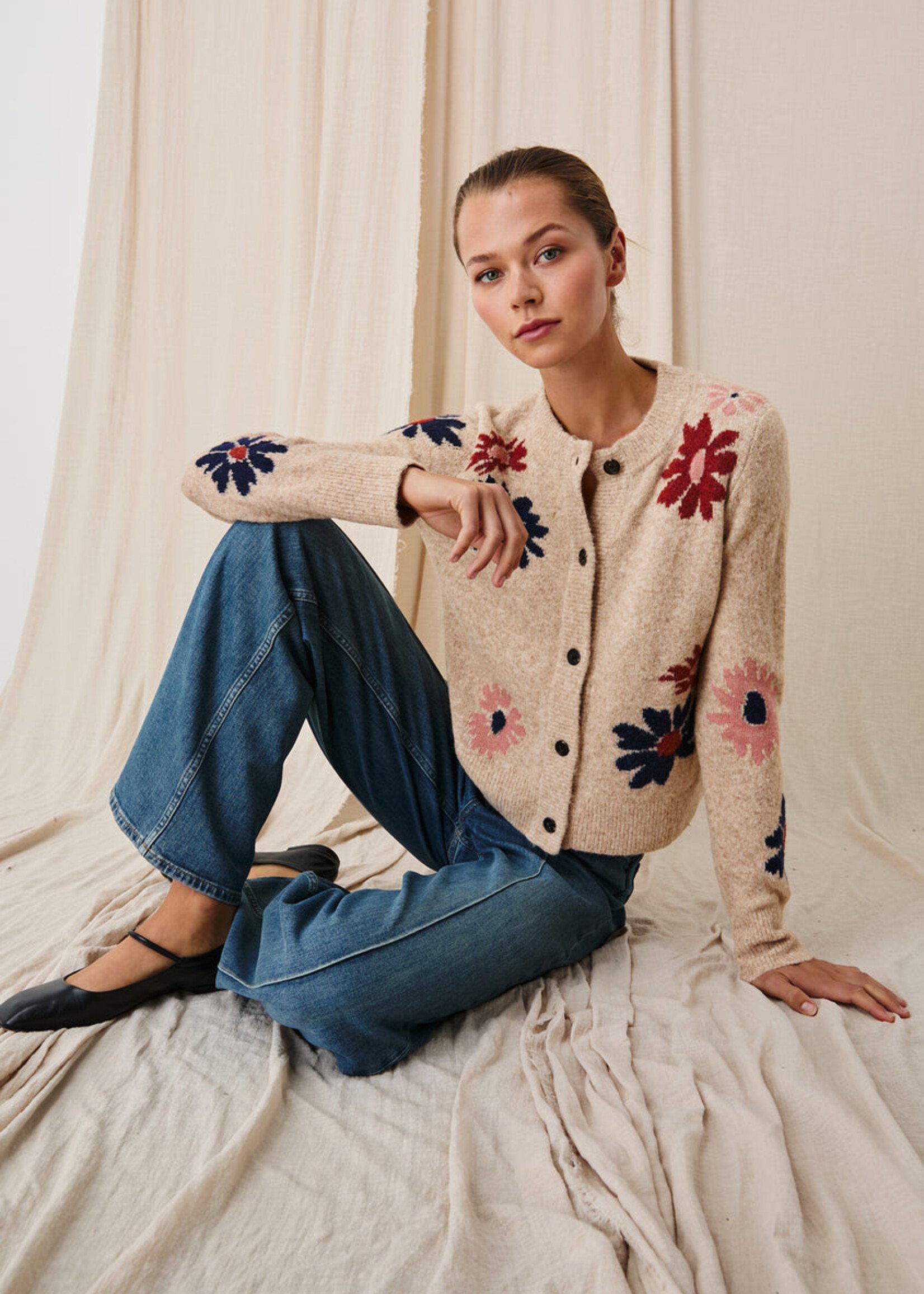 Rails Rails Millie Cardigan - Mauve Meadow