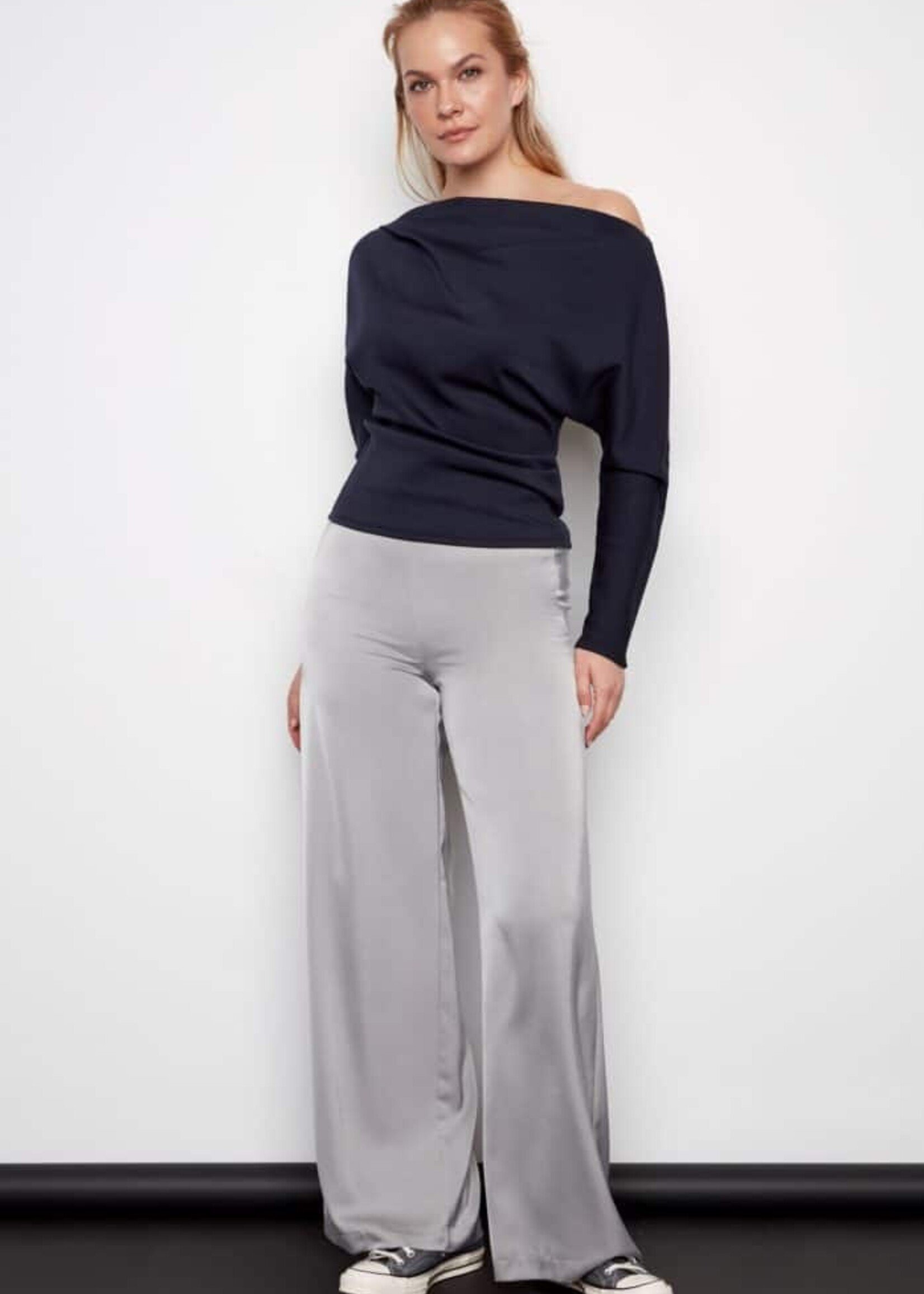 I love Tyler Madison i Love Tyler Madison Dimitra Wide Leg Pant - Silver