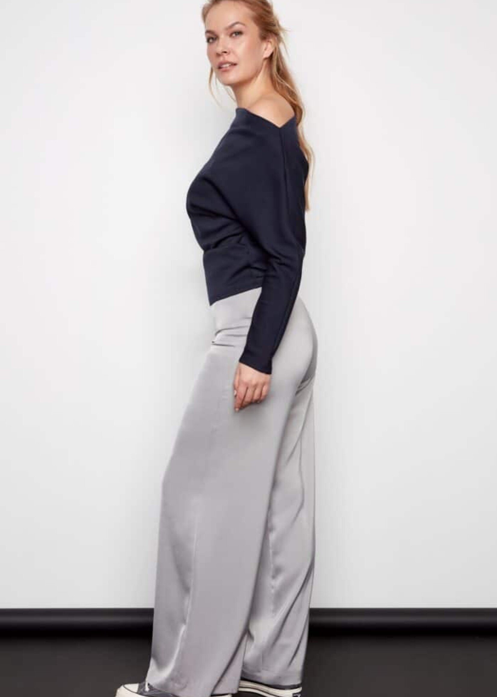 I love Tyler Madison i Love Tyler Madison Dimitra Wide Leg Pant - Silver