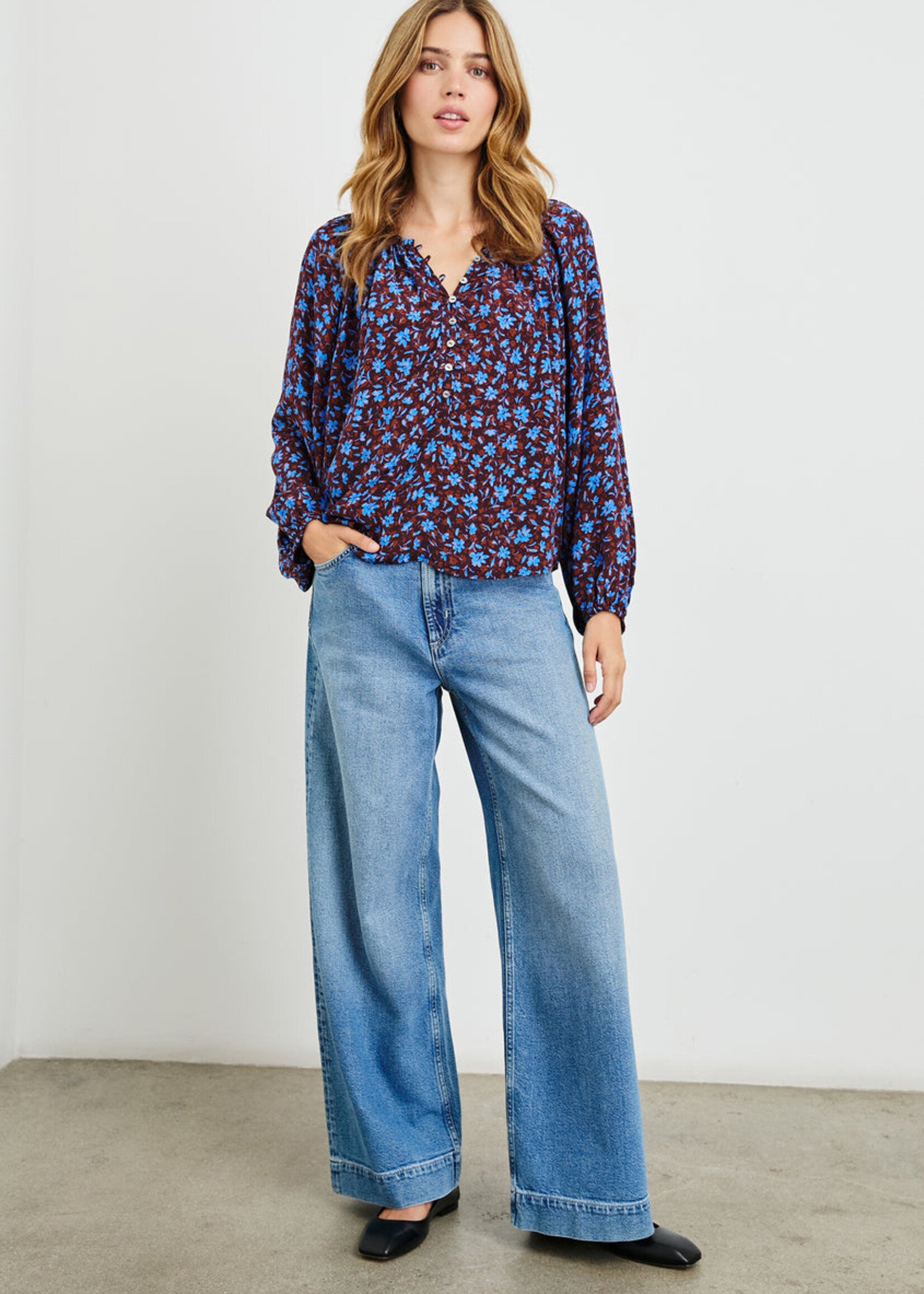 Rails Rails Indi Blouse - Russet Camellia