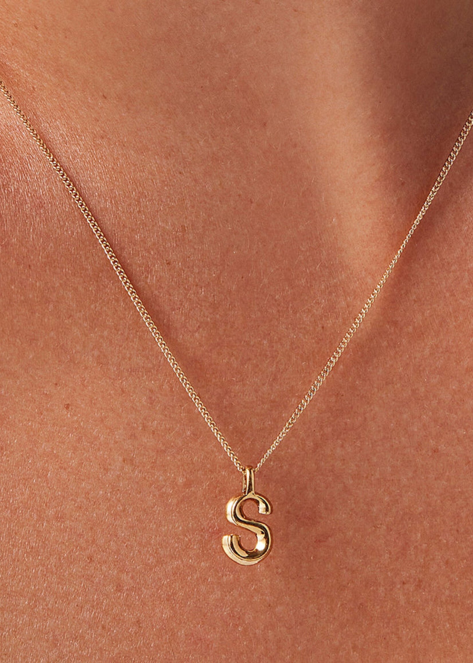 Jenny Bird Monogram Necklace S - Gold