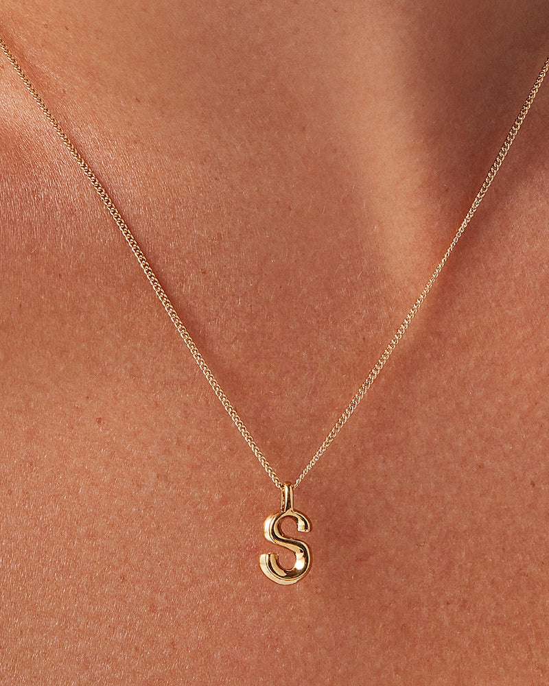 JB Monogram Necklace S Gold Boutique Evasion Vendredi Chic