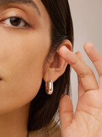 JennyBird Boucles D'oreilles Puffy U-Link - Argent