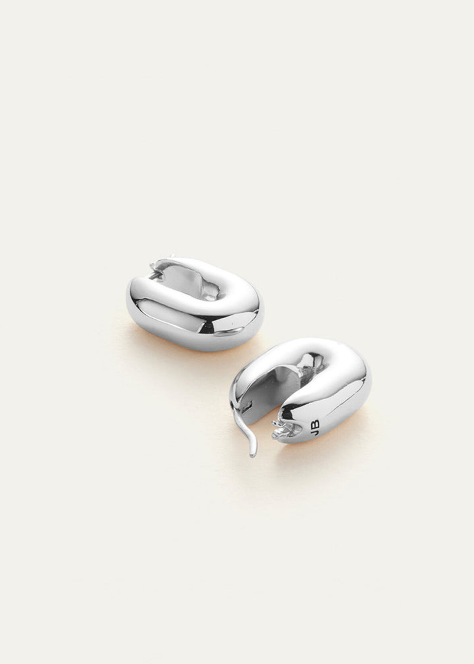 JennyBird Boucles D'oreilles Puffy U-Link - Argent