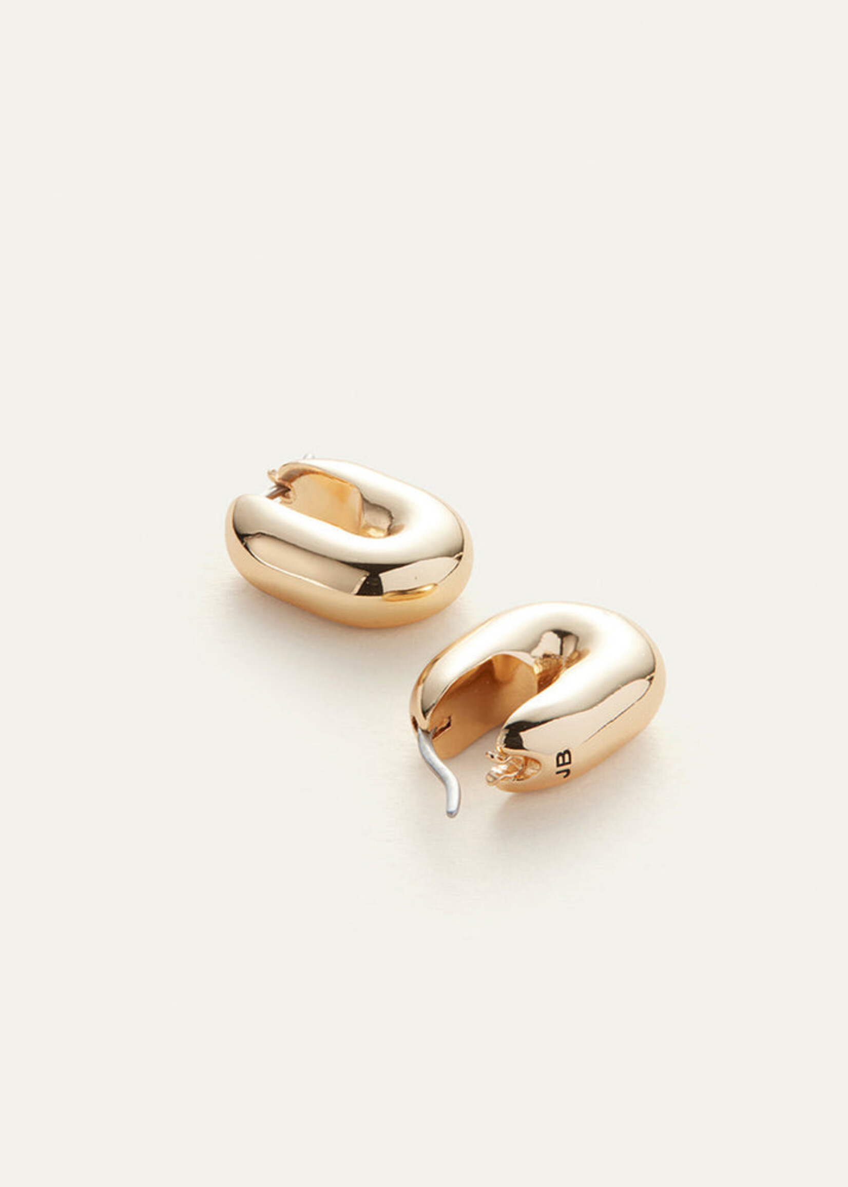 JennyBird Puffy U-Link Earrings - Gold