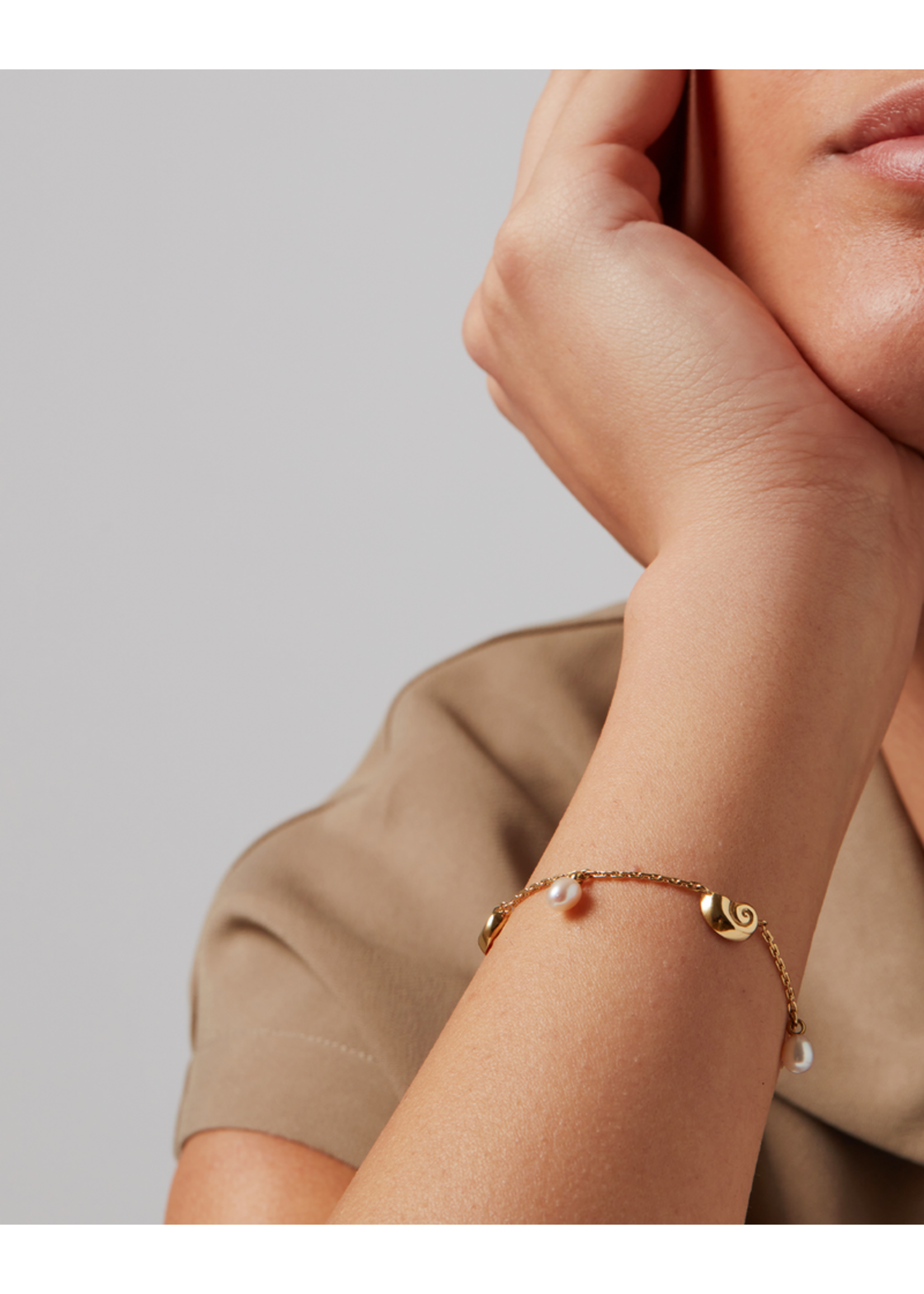 Jenny Bird Bracelet Lucille - Or/Perle