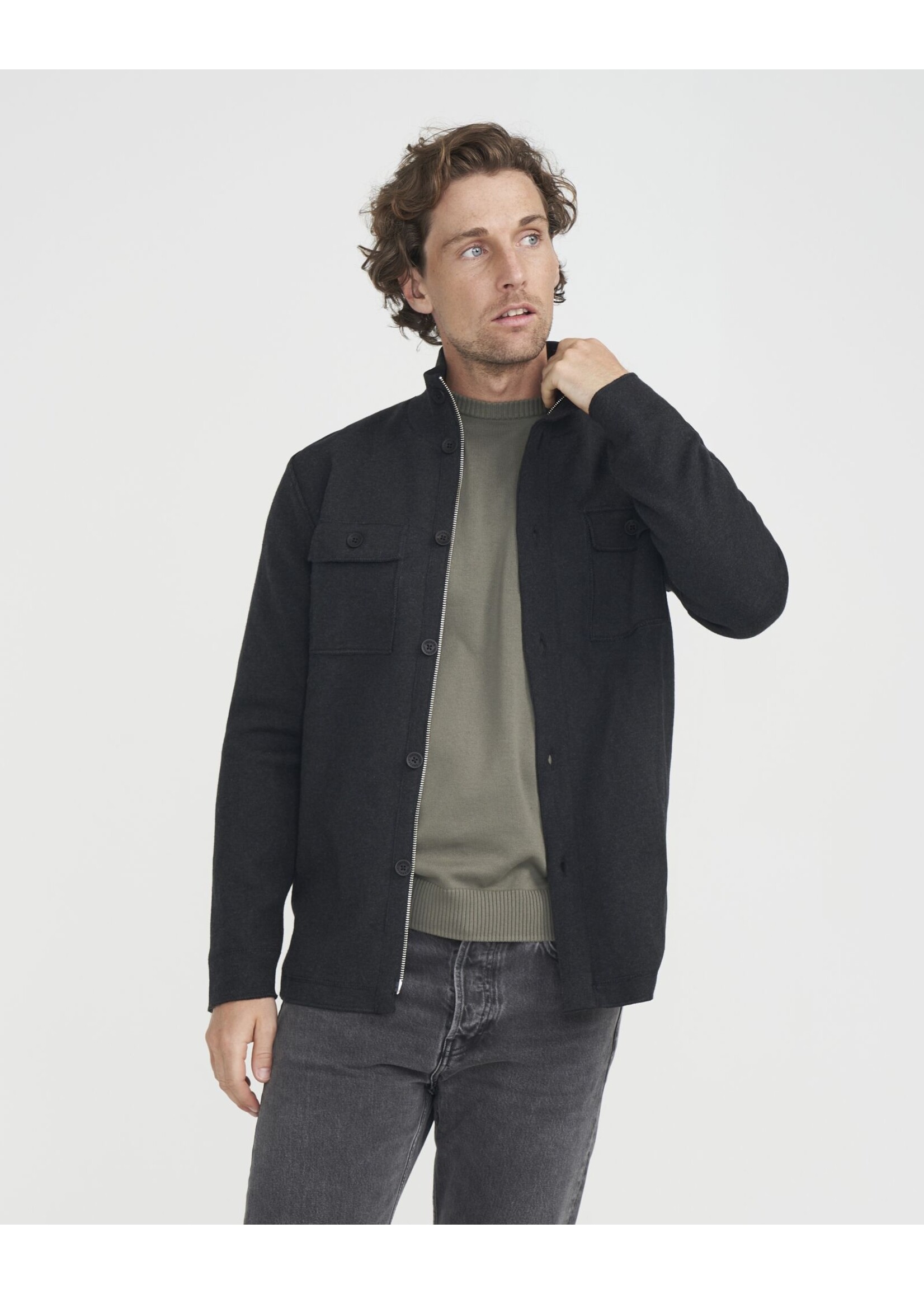 Holebrook HoleBrook Veste Chemise Edwin WP - Mélange Noir