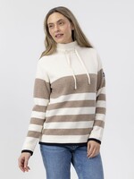 Holebrook Holebrook Pull Coupe-Vent Angelika - Off White Beige Stripe