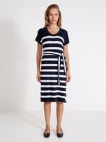 Holebrook HoleBrook Lottie Dress - Navy / White