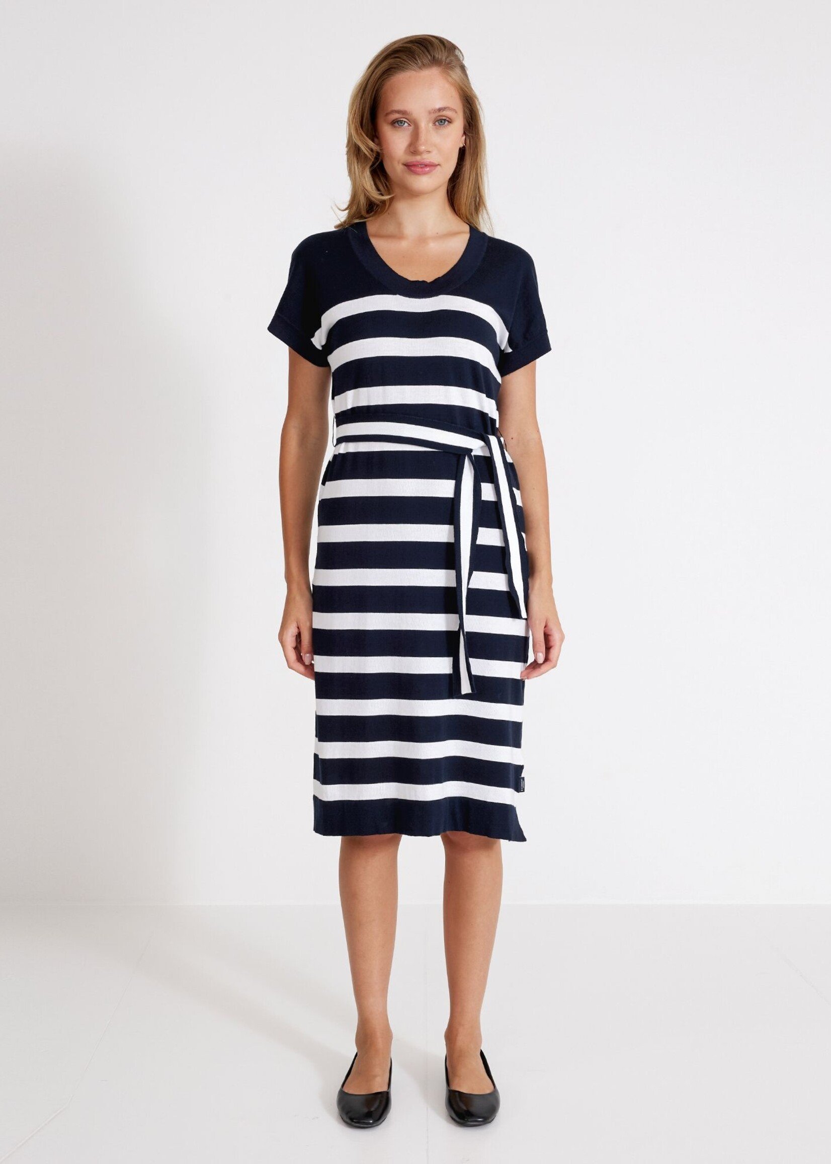 Holebrook HoleBrook Lottie Dress - Navy / White