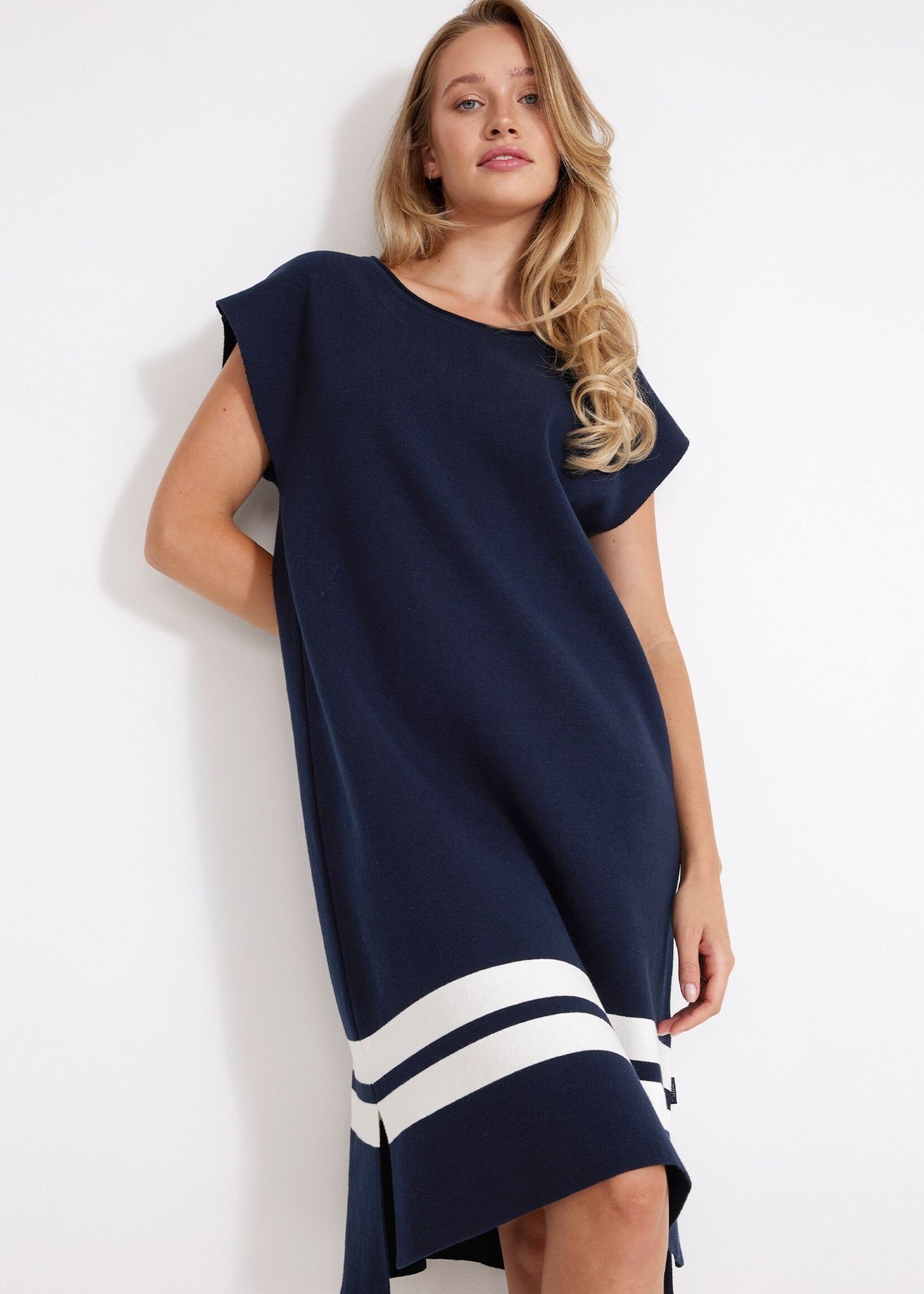 Holebrook HoleBrook Nadja Dress - Navy/Off White