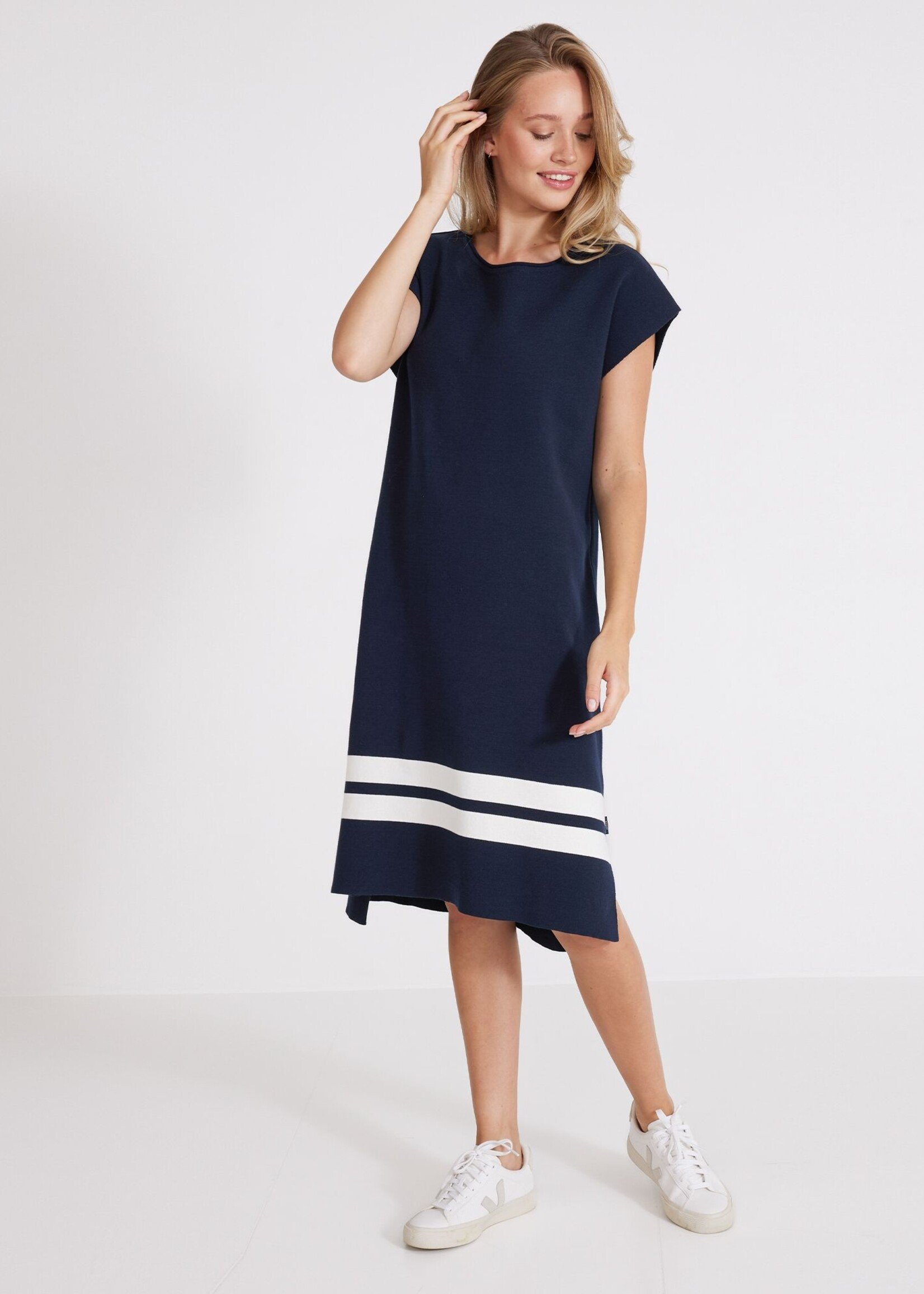 Holebrook HoleBrook Nadja Dress - Navy/Off White