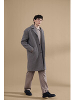Casual Friday Casual Friday Claes Houndstooth Cheked Relaxed Coat - Silver Mink