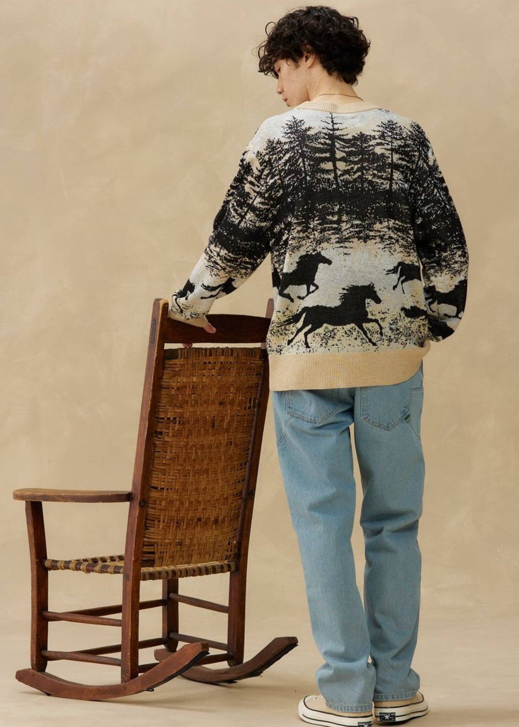 Kuwalla Kuwalla Jacquard Knit Sweater - Wild Stallion