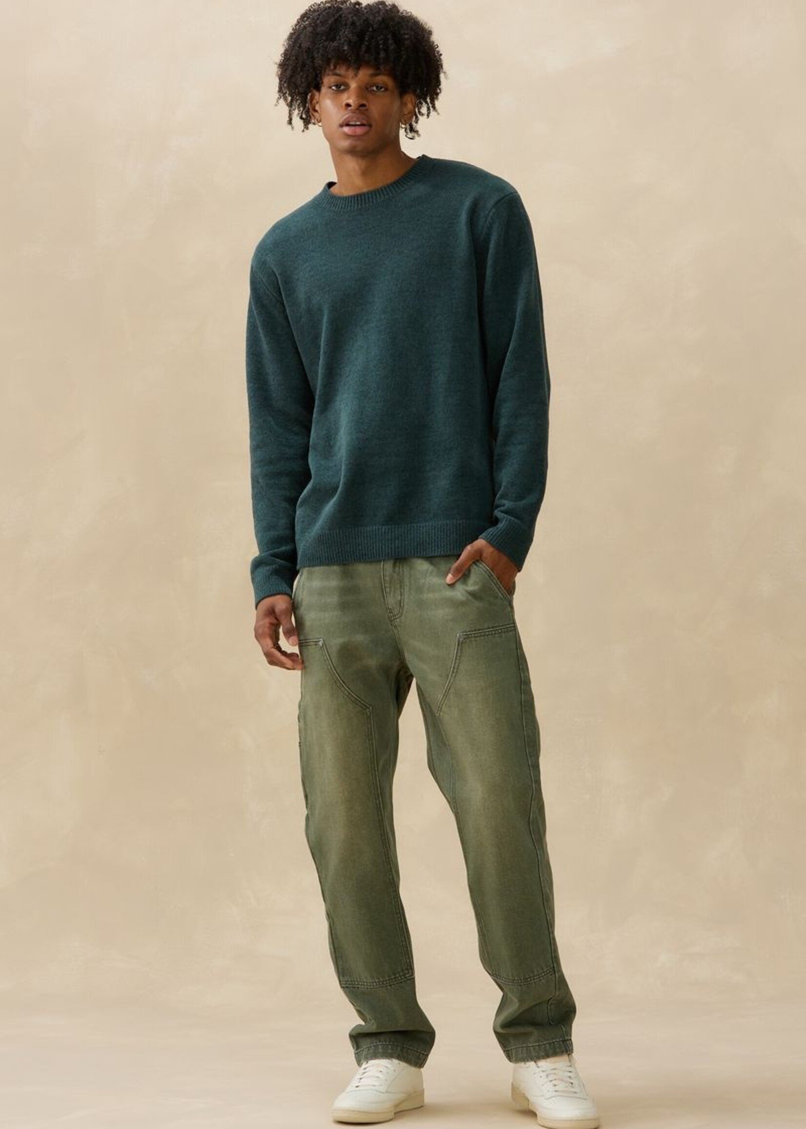 Kuwalla Kuwalla Textured Knit Crew - Spruce