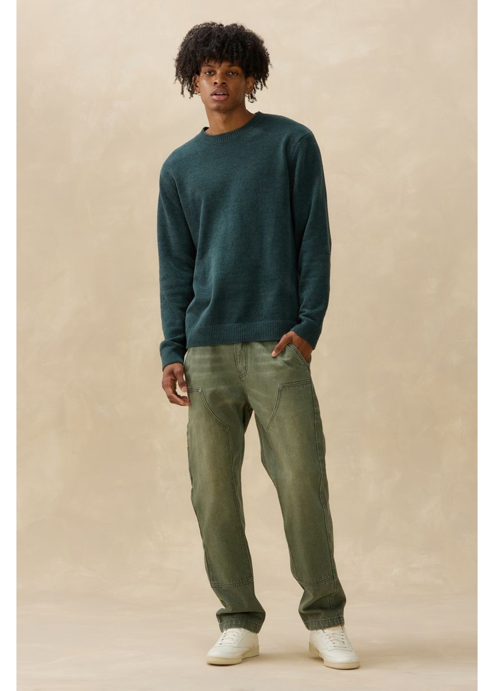 Kuwalla Kuwalla Textured Knit Crew - Spruce