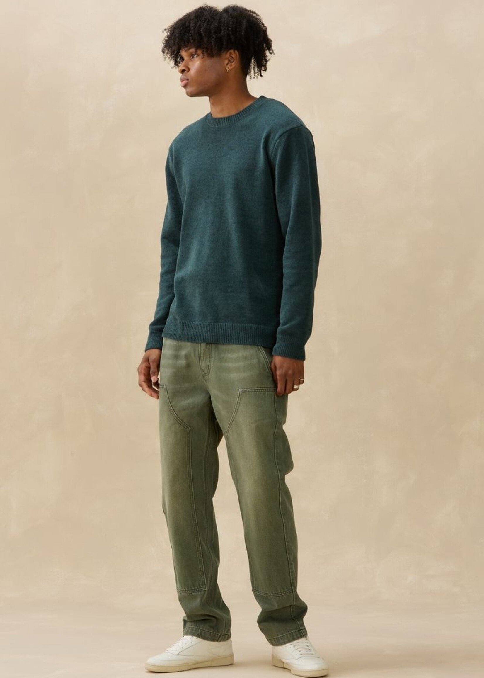 Kuwalla Kuwalla Textured Knit Crew - Spruce