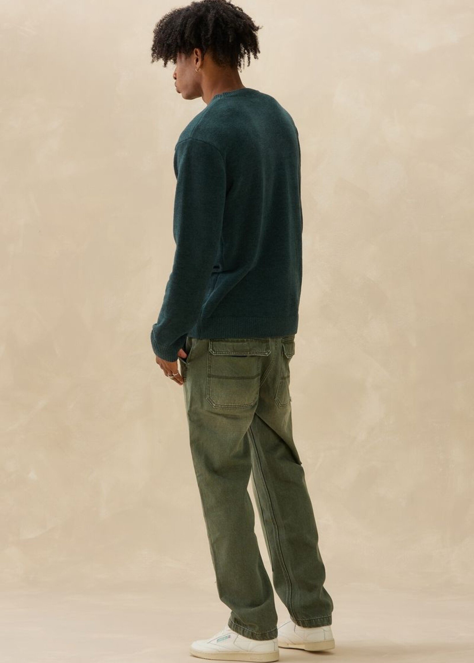 Kuwalla Kuwalla Textured Knit Crew - Spruce