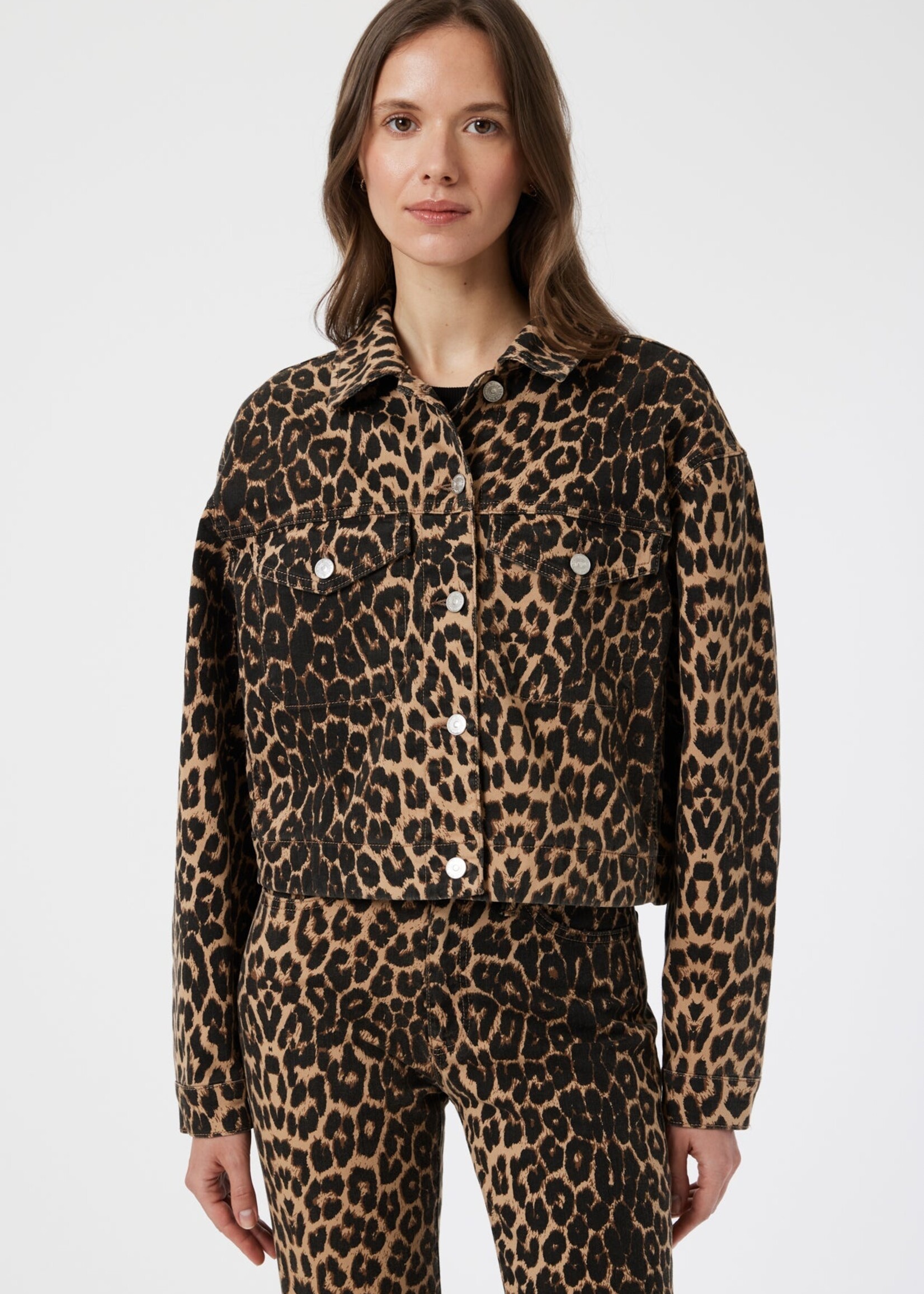 Mavi MAVI Maren Leopard Denim Jacket