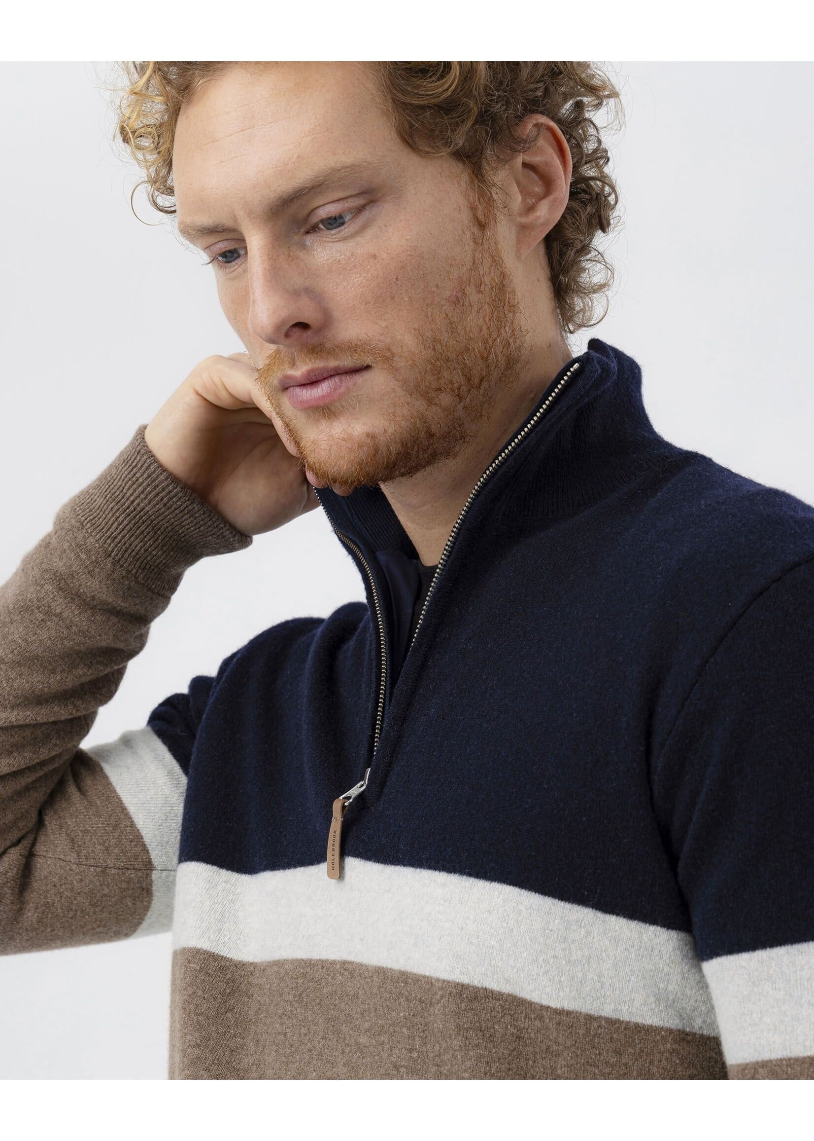 Holebrook HoleBrook Stellant Quarter Zip WP - Walnut Multi Color